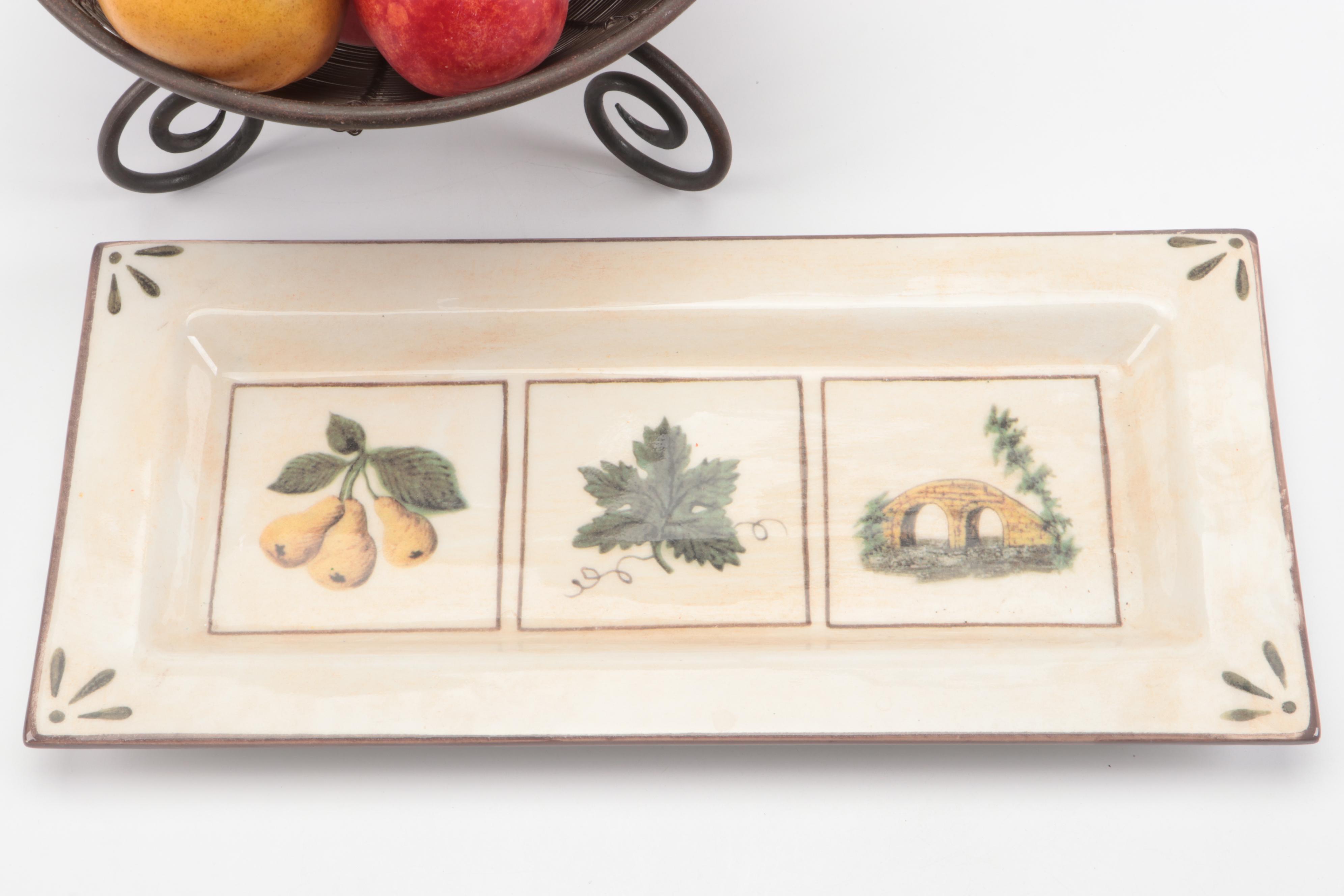 Ceramiche Arianna for Williams-Sonoma Serving Dishes with Other Décor