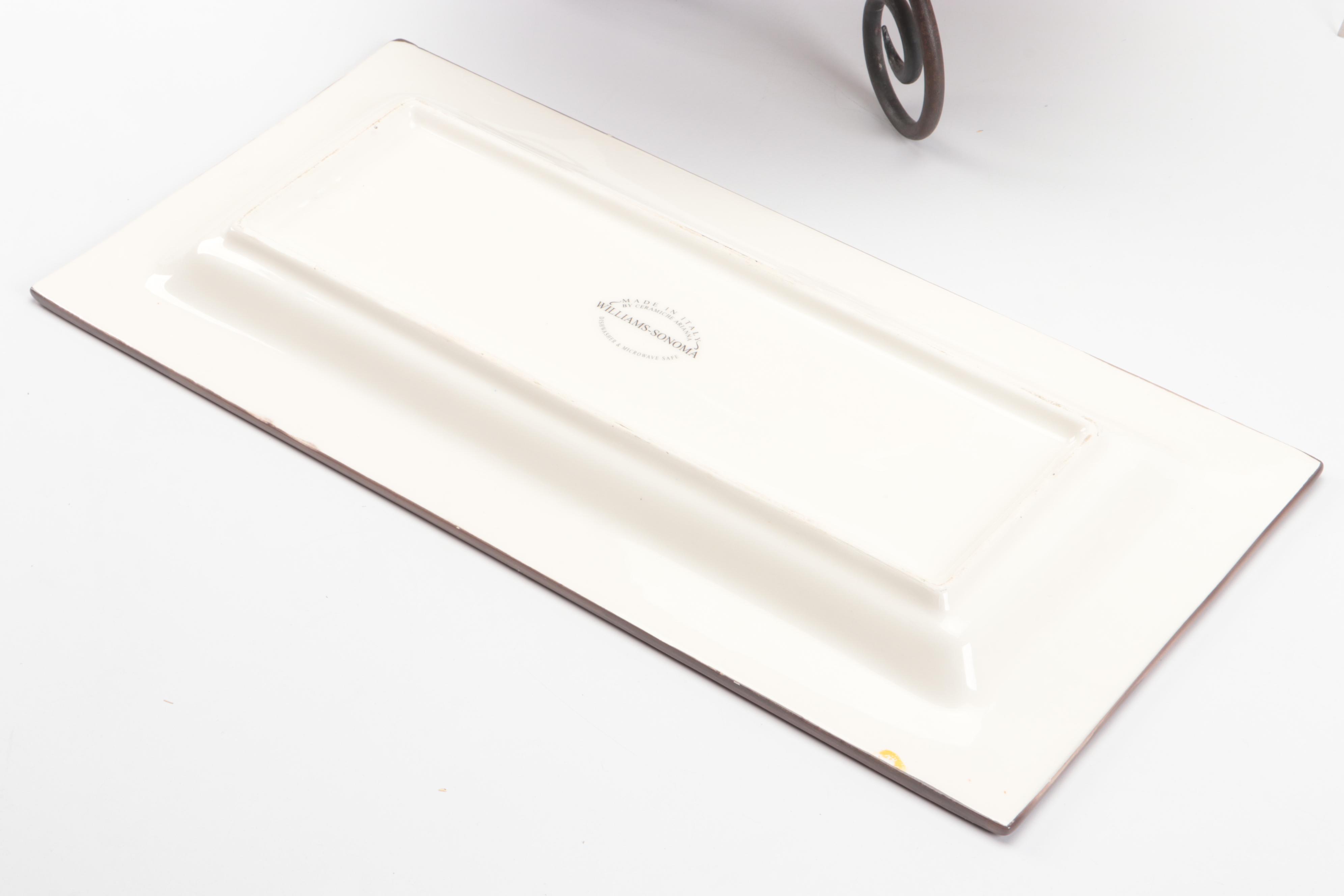 Ceramiche Arianna for Williams-Sonoma Serving Dishes with Other Décor