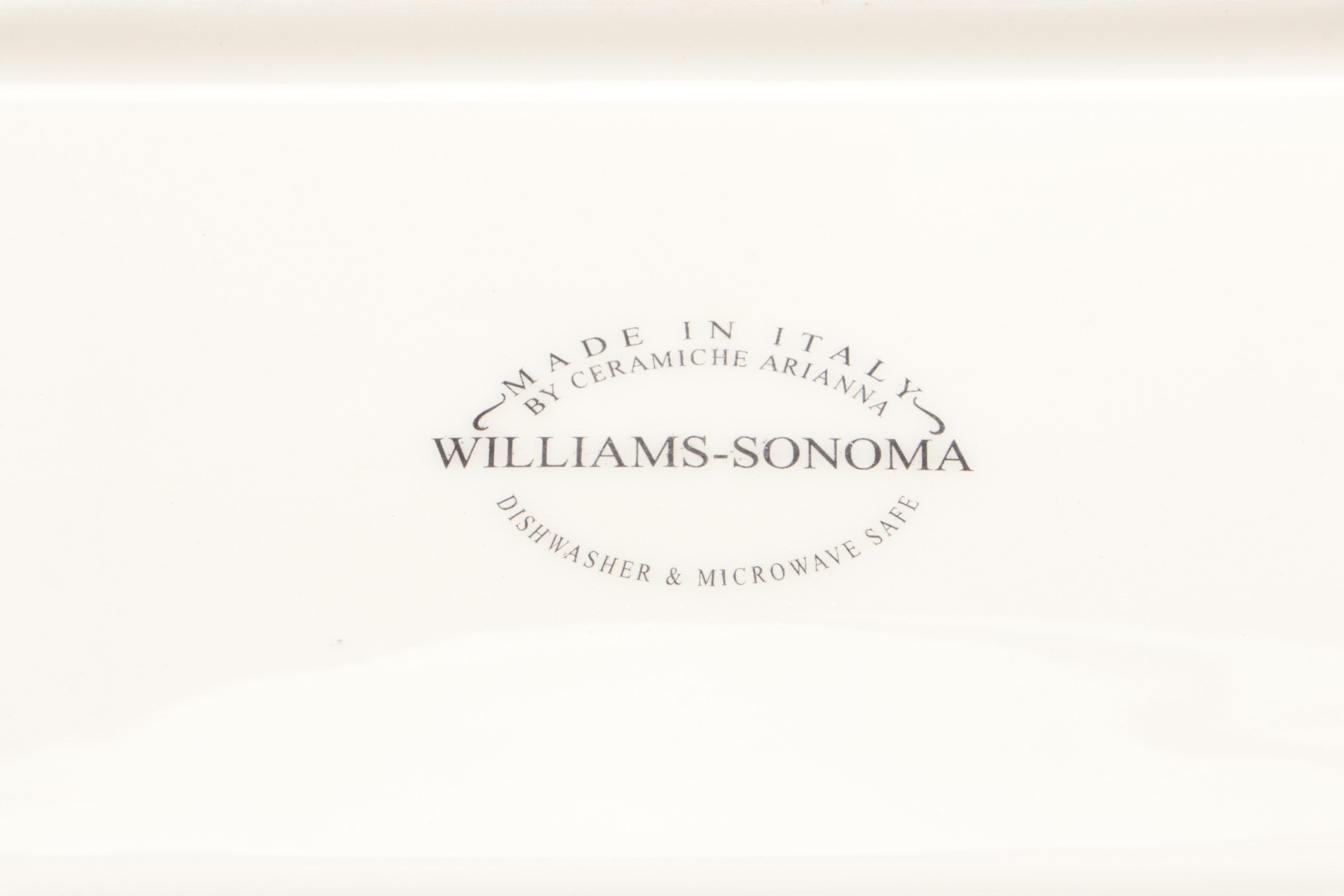 Ceramiche Arianna for Williams-Sonoma Serving Dishes with Other Décor