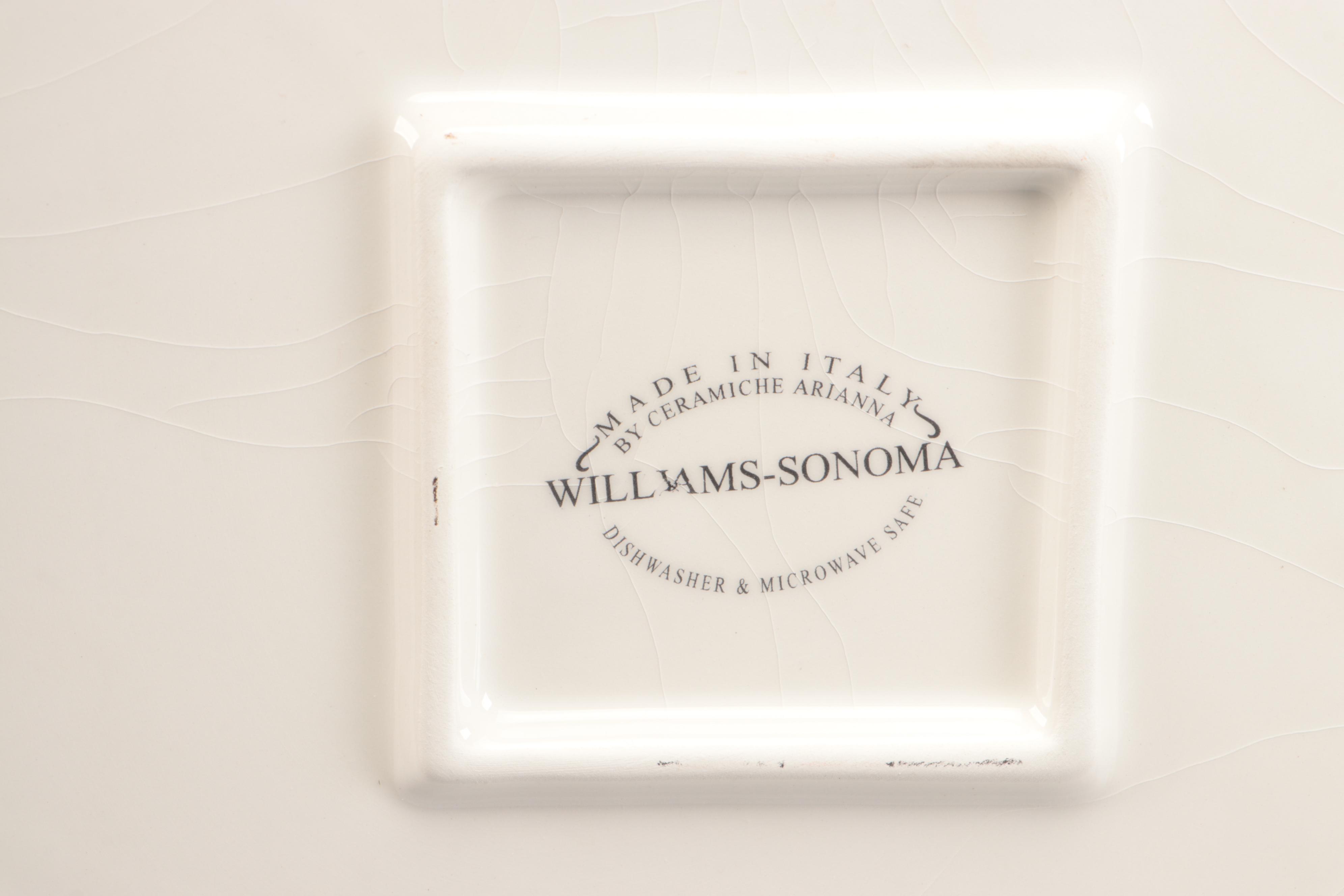 Ceramiche Arianna for Williams-Sonoma Serving Dishes with Other Décor
