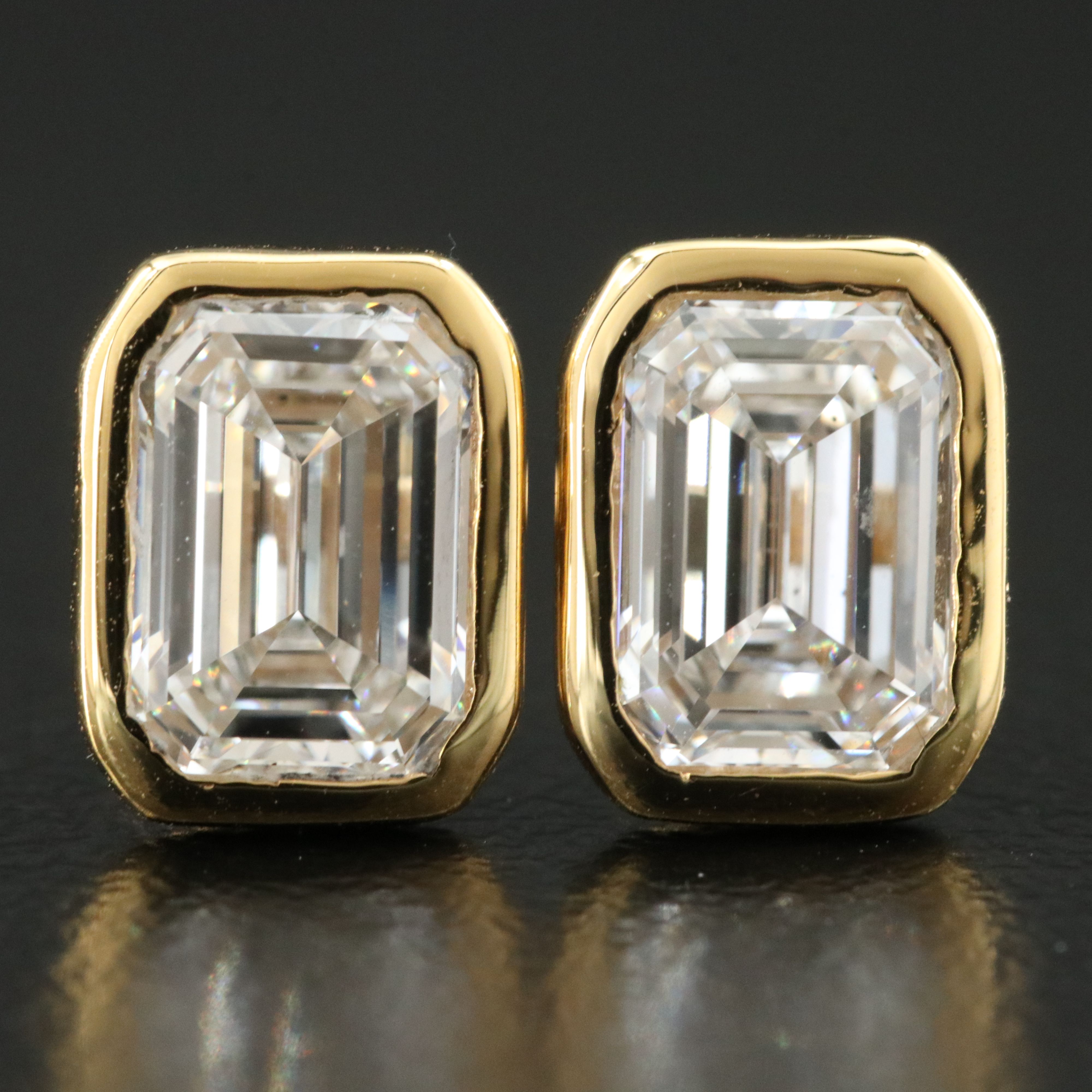 14K 2.02 CTW Lab Grown Diamond Stud Earrings with IGI Reports