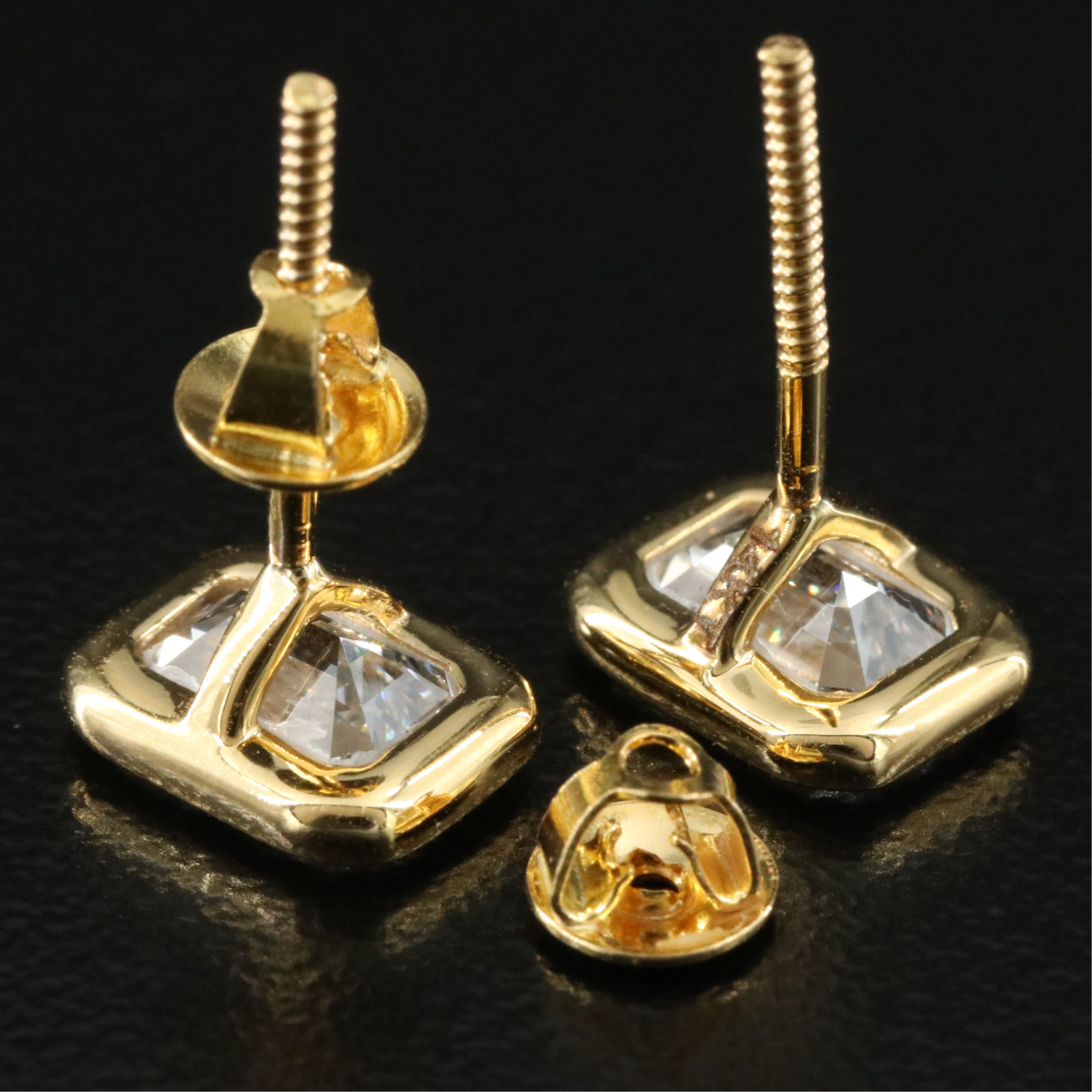 14K 2.02 CTW Lab Grown Diamond Stud Earrings with IGI Reports