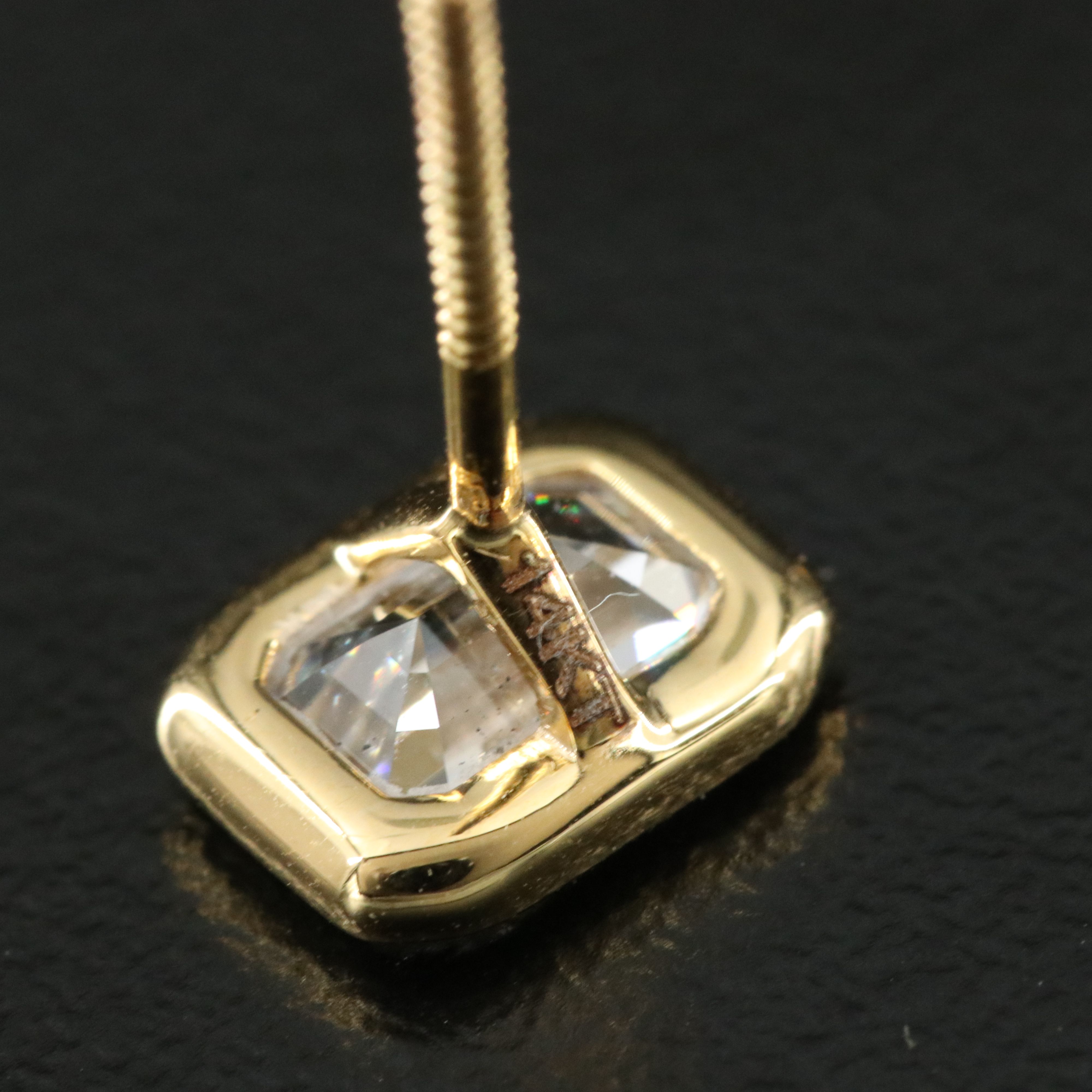 14K 2.02 CTW Lab Grown Diamond Stud Earrings with IGI Reports