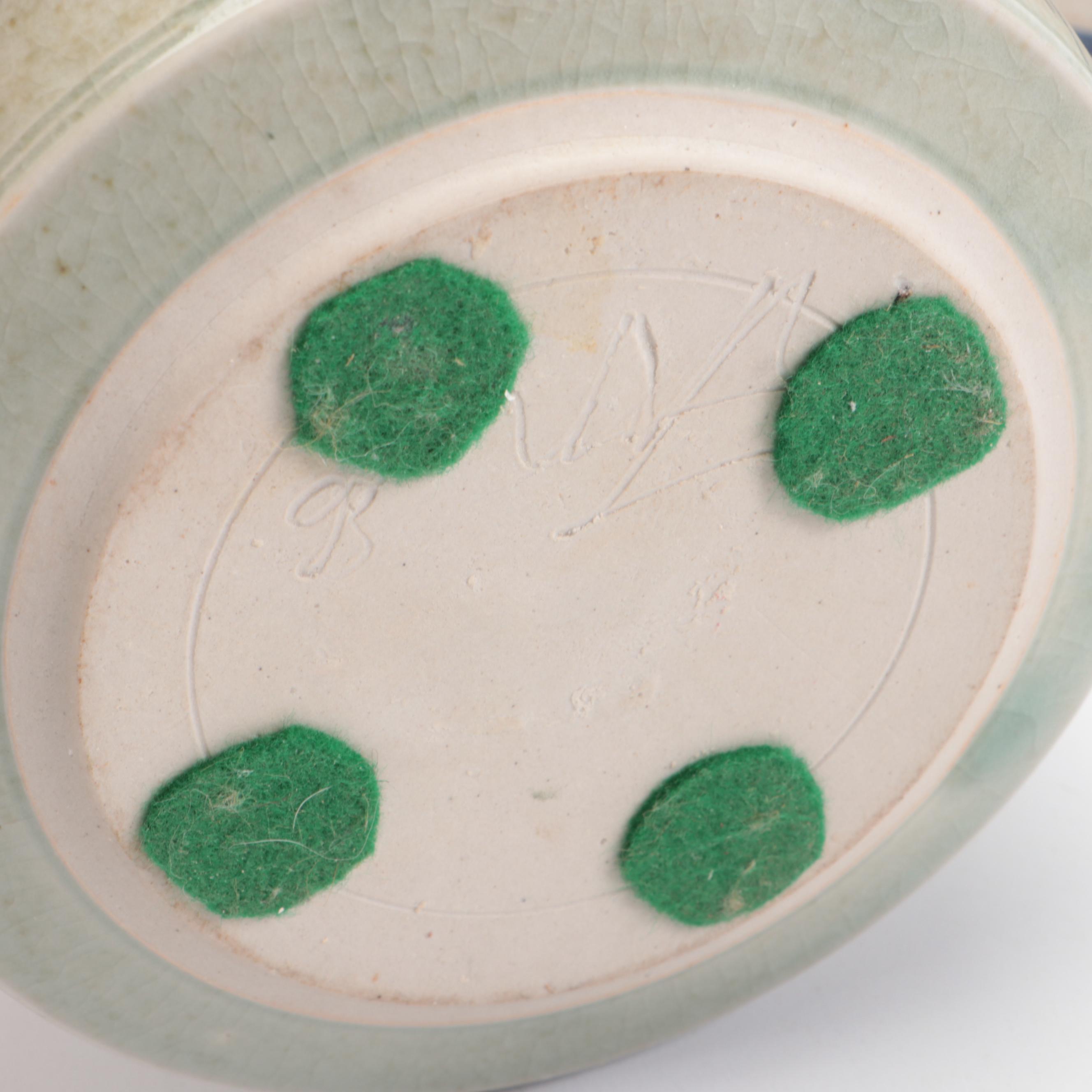 Williamsburg Restoration Salt Glazed Stoneware Crock and Pitcher with Décor