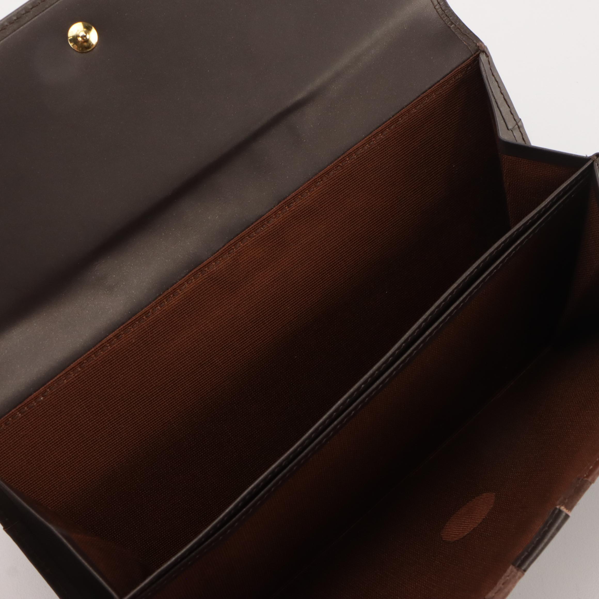 Givenchy Brown Multi-Leather Trifold Wallet