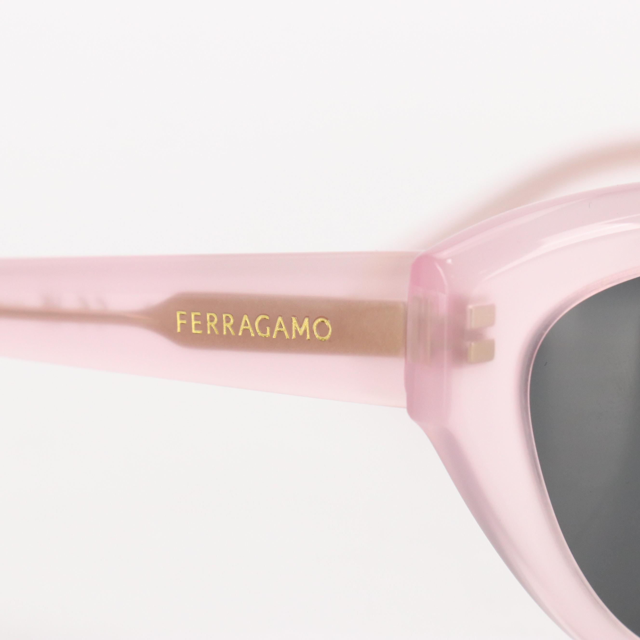 Salvatore Ferragamo SF1103S Opaline Pink Cat Eye Sunglasses with Case and Box