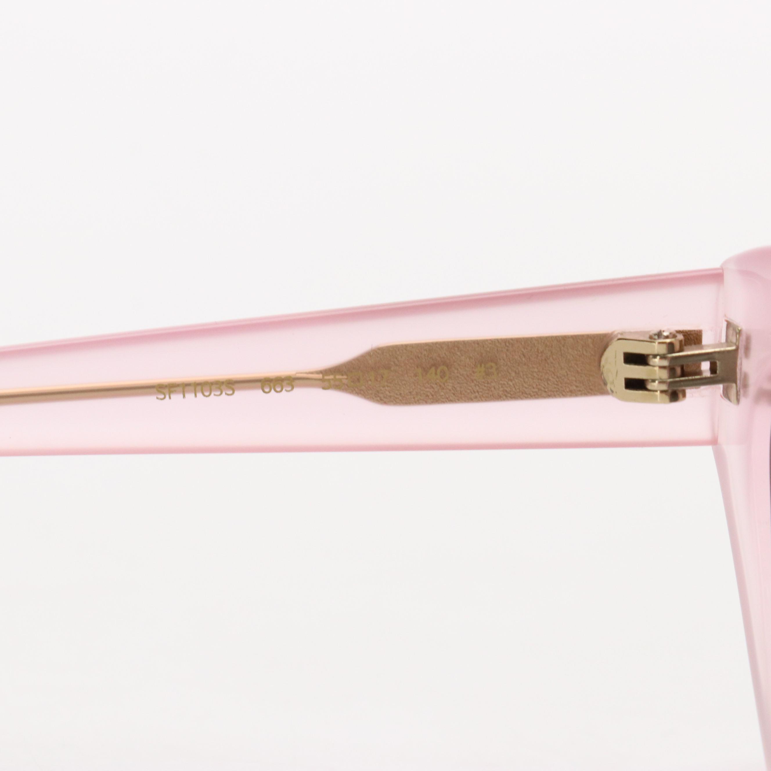 Salvatore Ferragamo SF1103S Opaline Pink Cat Eye Sunglasses with Case and Box