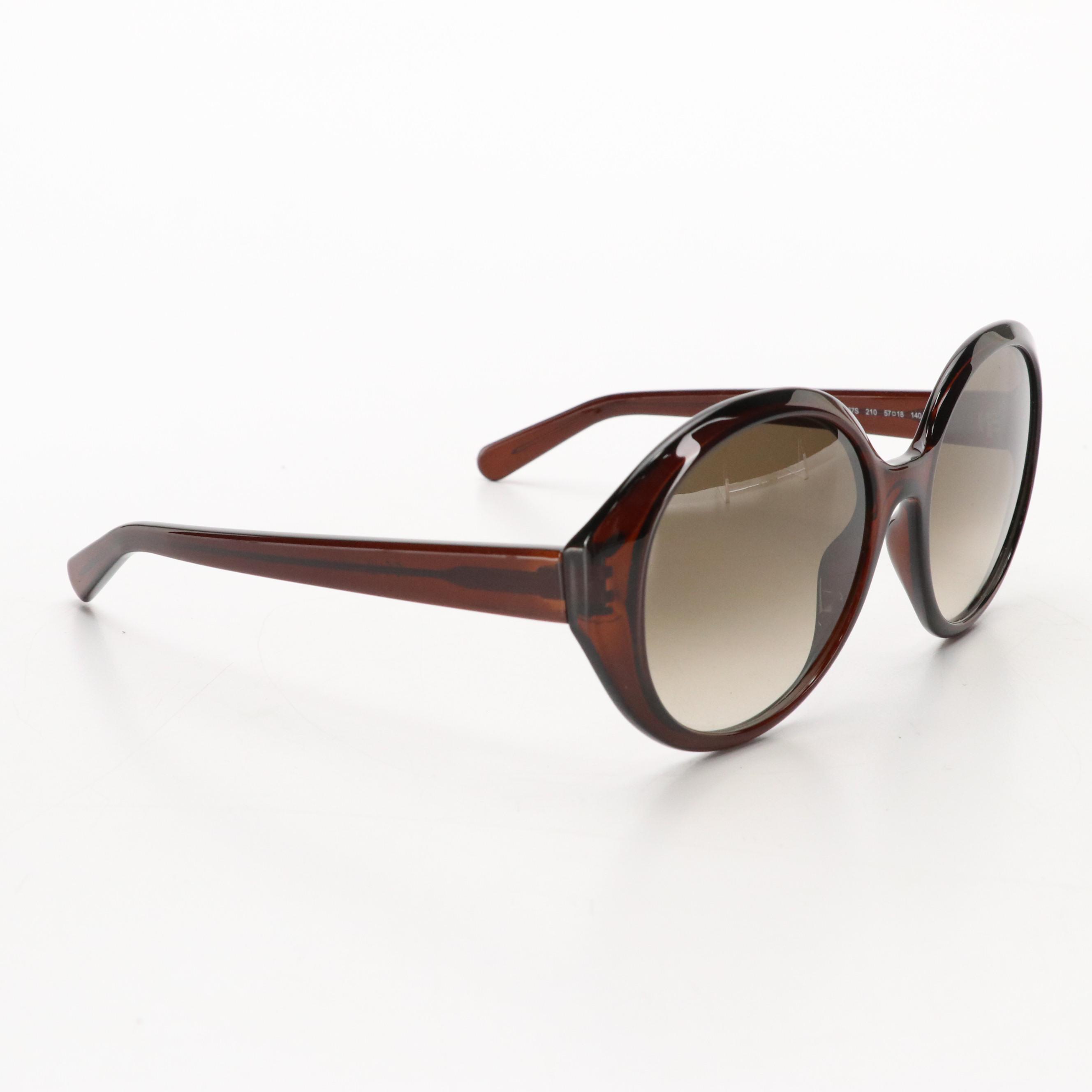 Salvatore Ferragamo SF1067S Oversized Round Sunglasses with Case and Box