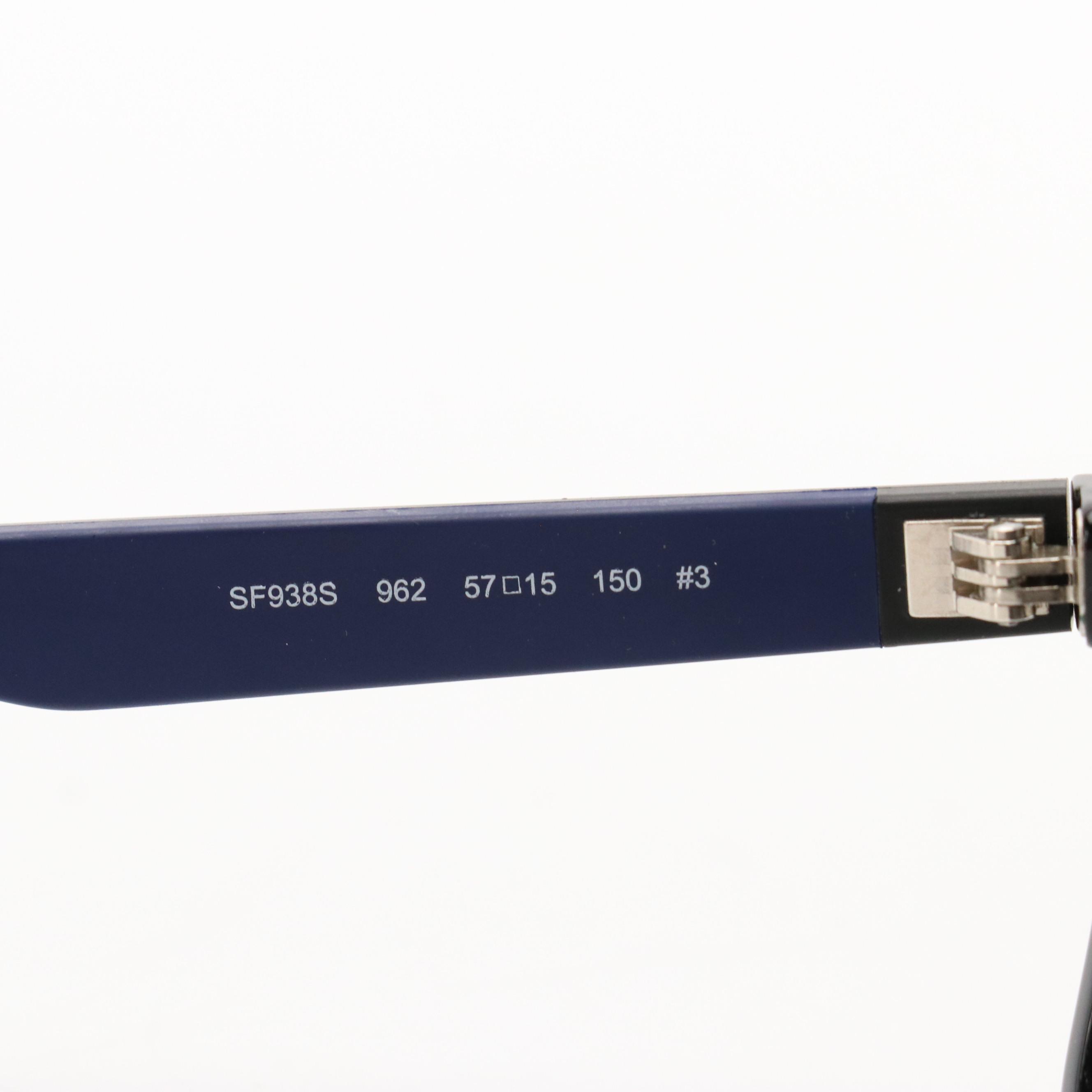 Men's Salvatore Ferragamo SF938S Rectangular Framed Sunglasses with Case & Box