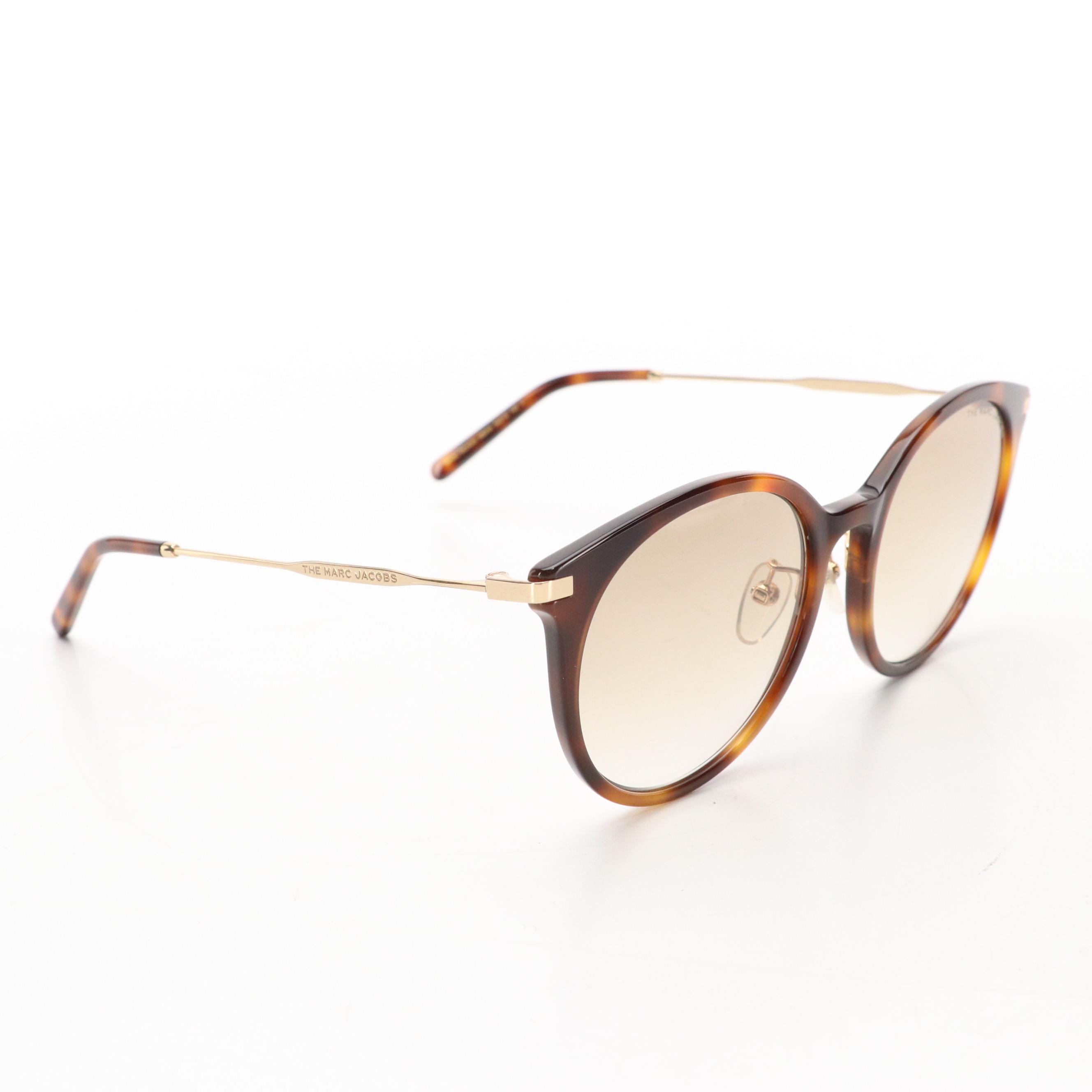 Marc Jacobs MARC552/G/S Brown Havana Round Cat Eye Sungalsses with Case
