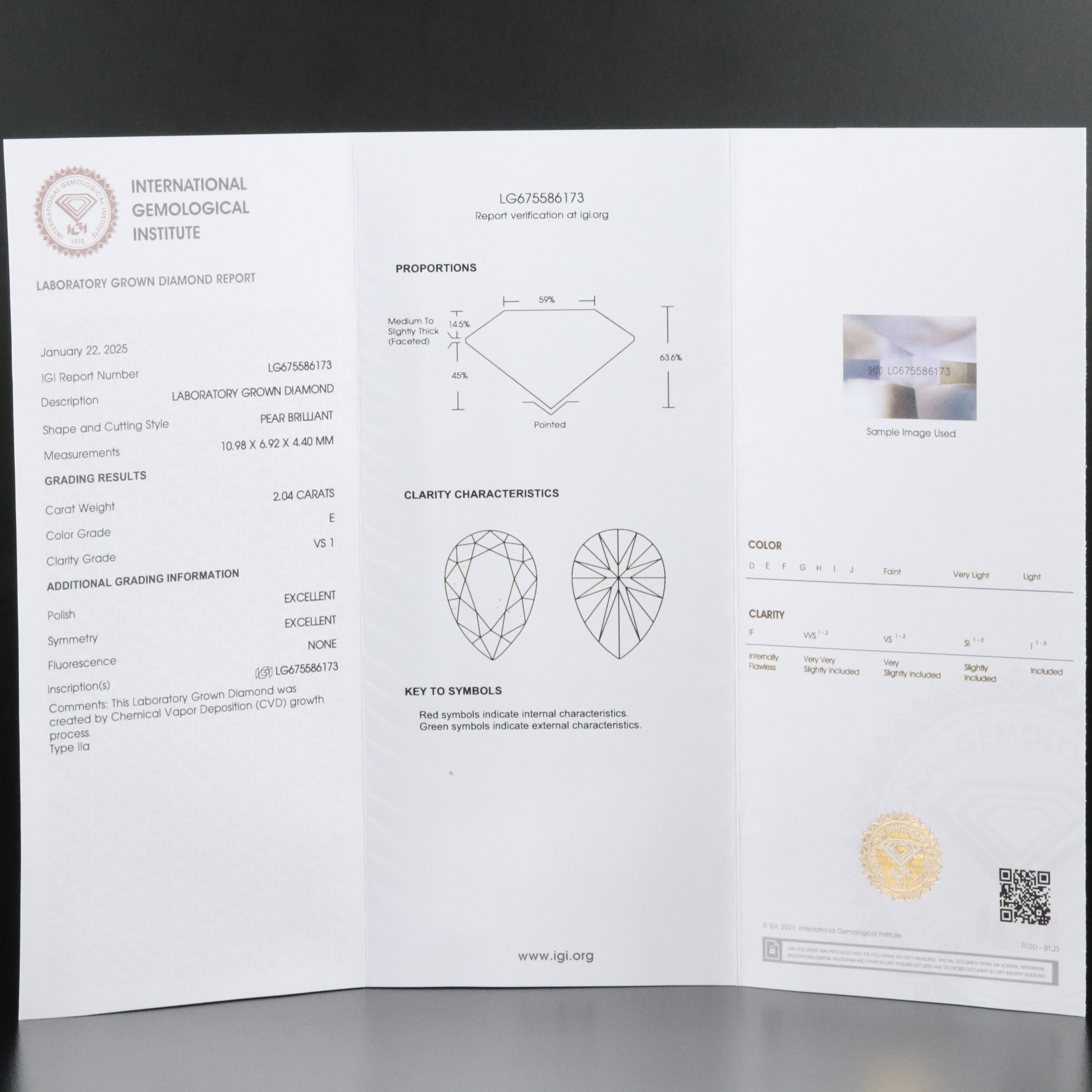 14K 4.04 CTW Lab Grown Diamond Stud Earrings with IGI Reports