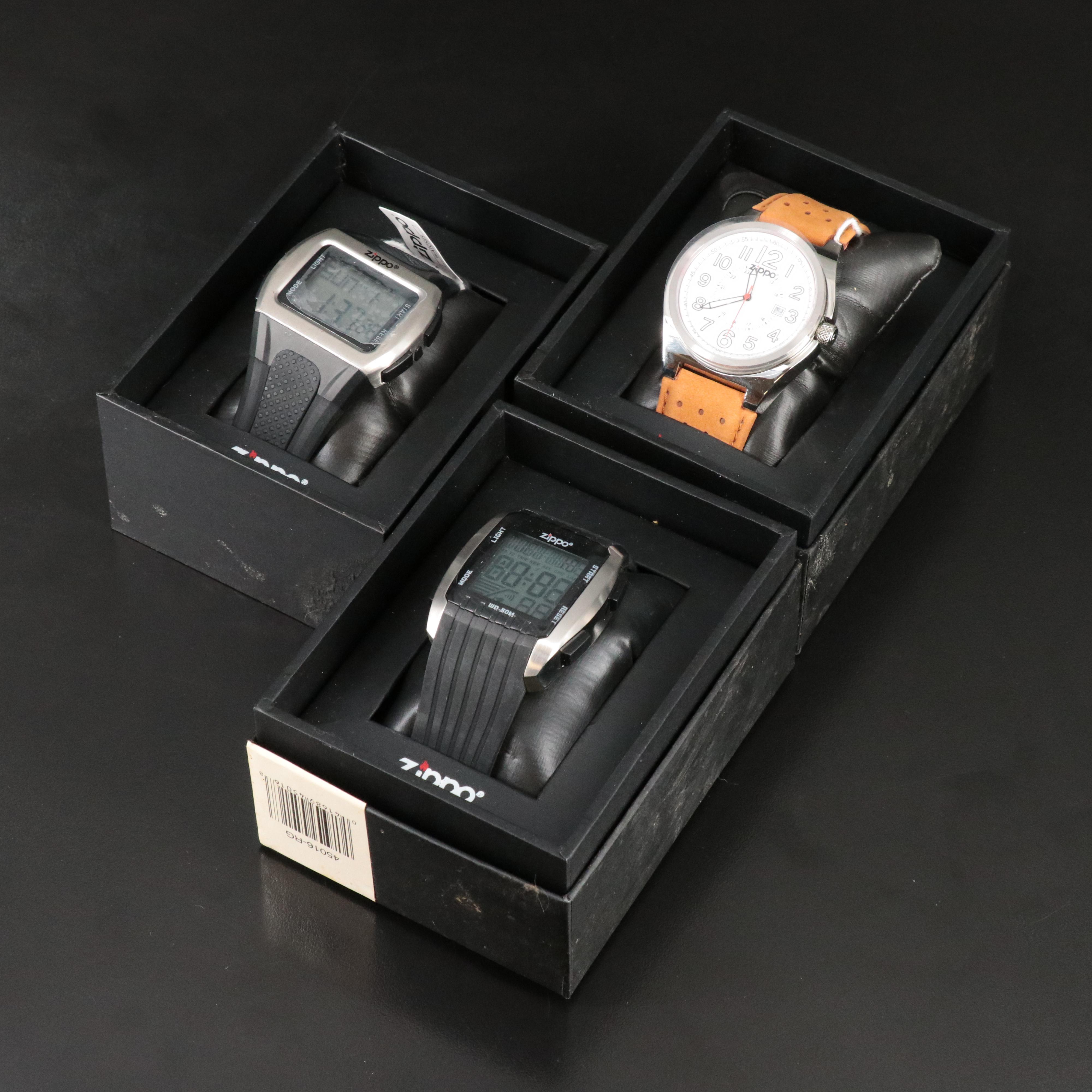 Collection of Zippo Analog and Digital Watches