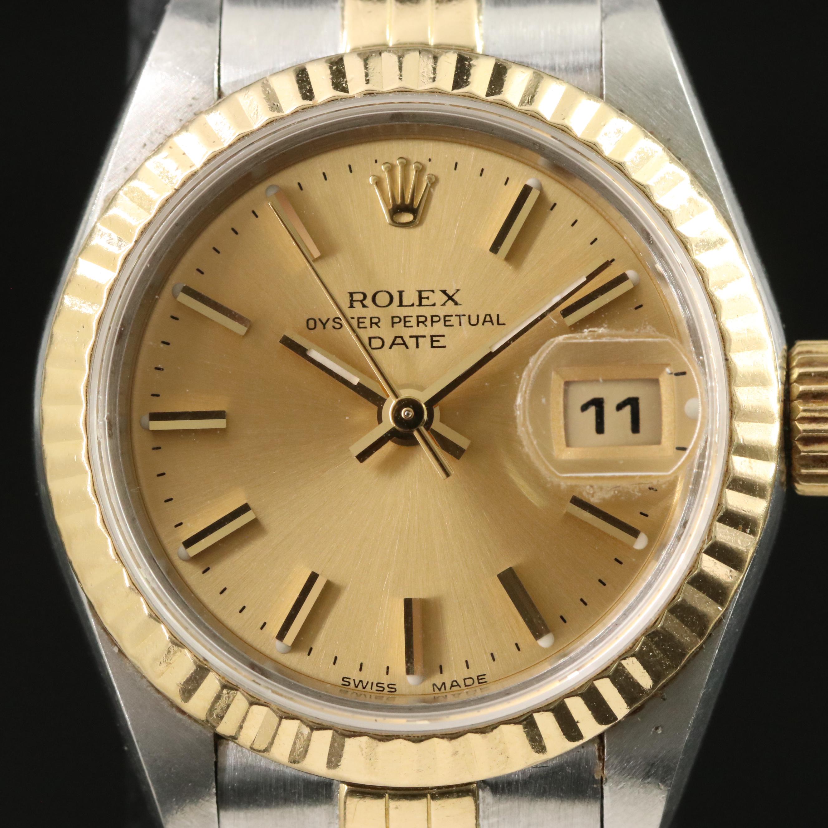 1985 Rolex Model 69173 Oyster Perpetual Automatic Date Watch