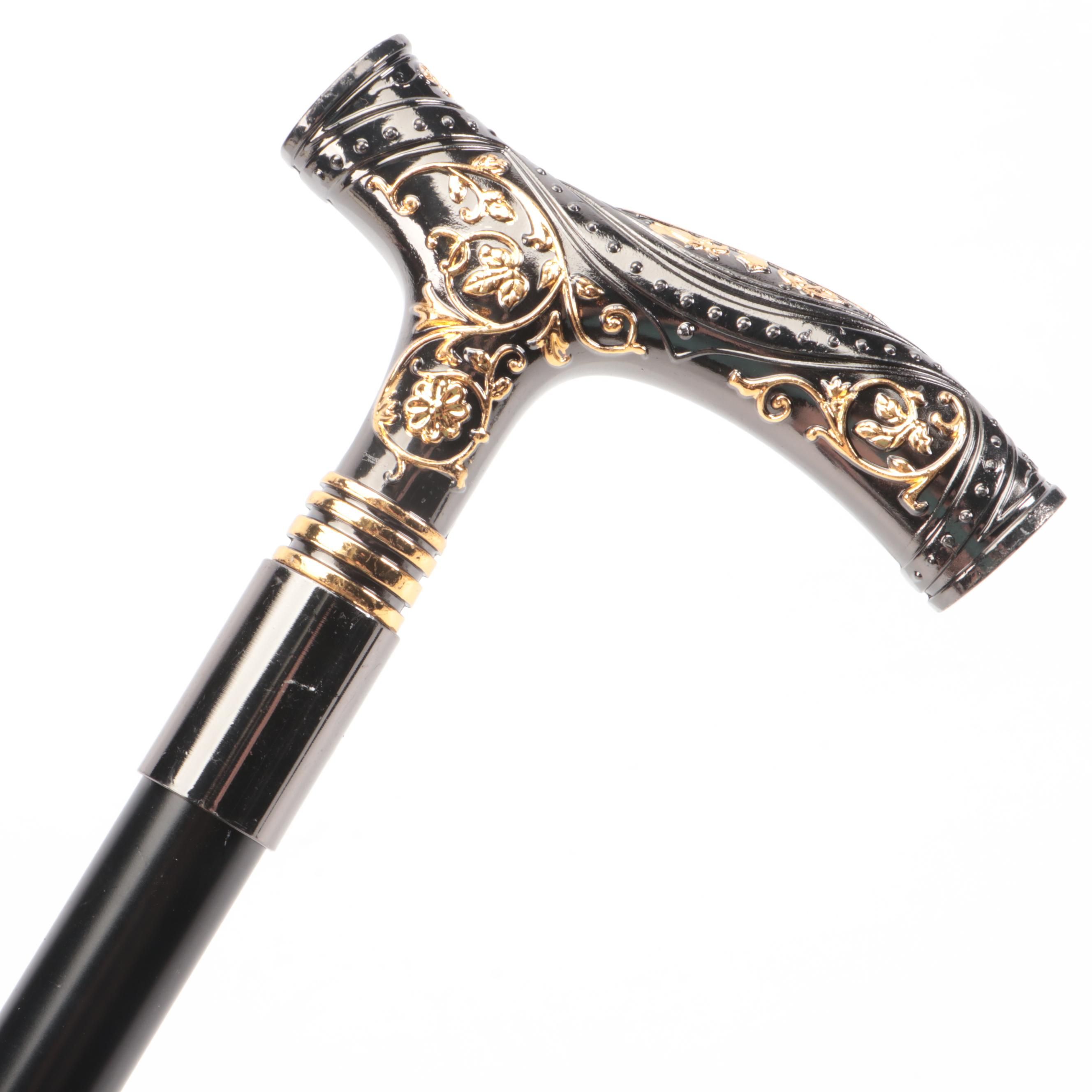 Two-Toned Derby Handled Adjustable Sword Cane