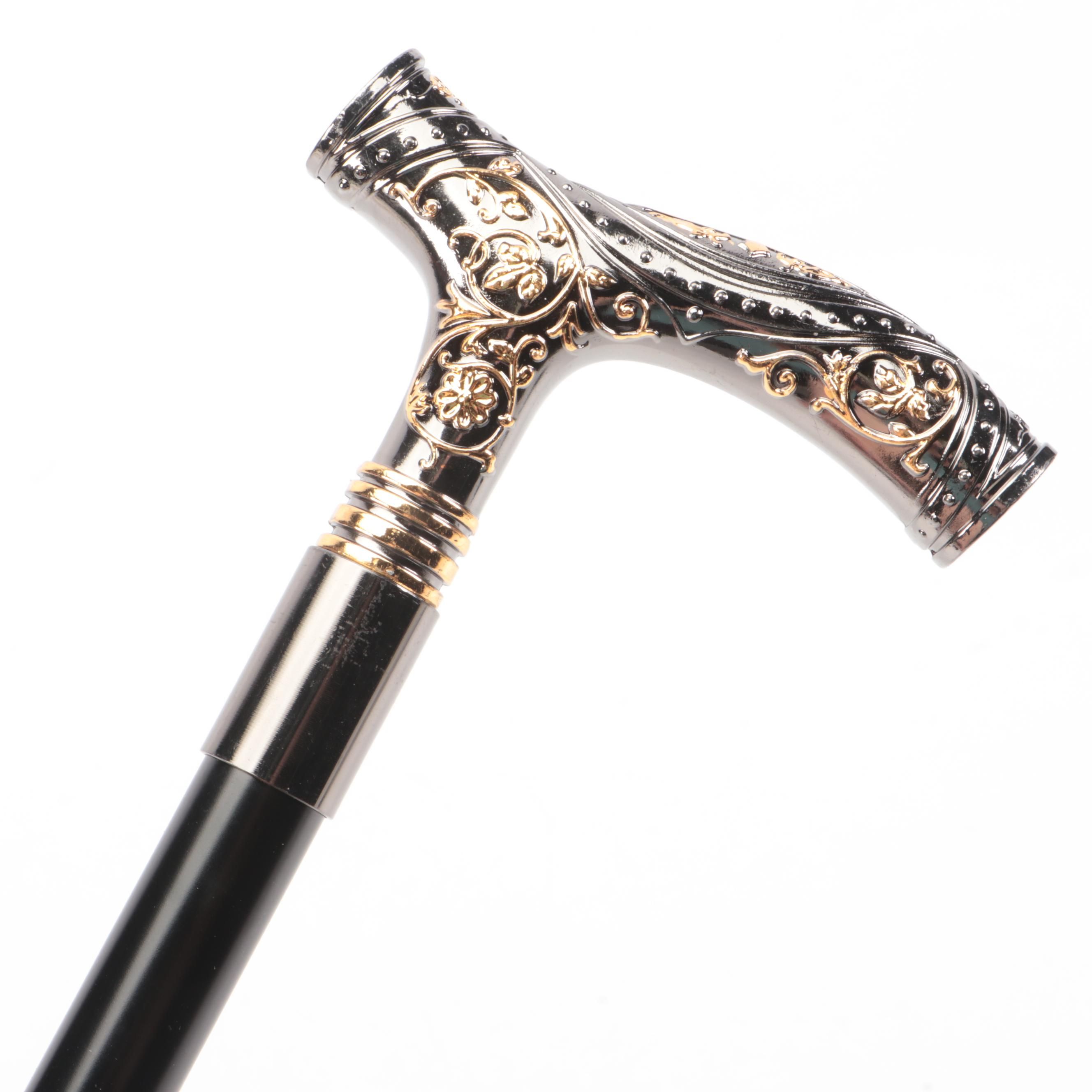 Two-Toned Derby Handled Adjustable Sword Cane