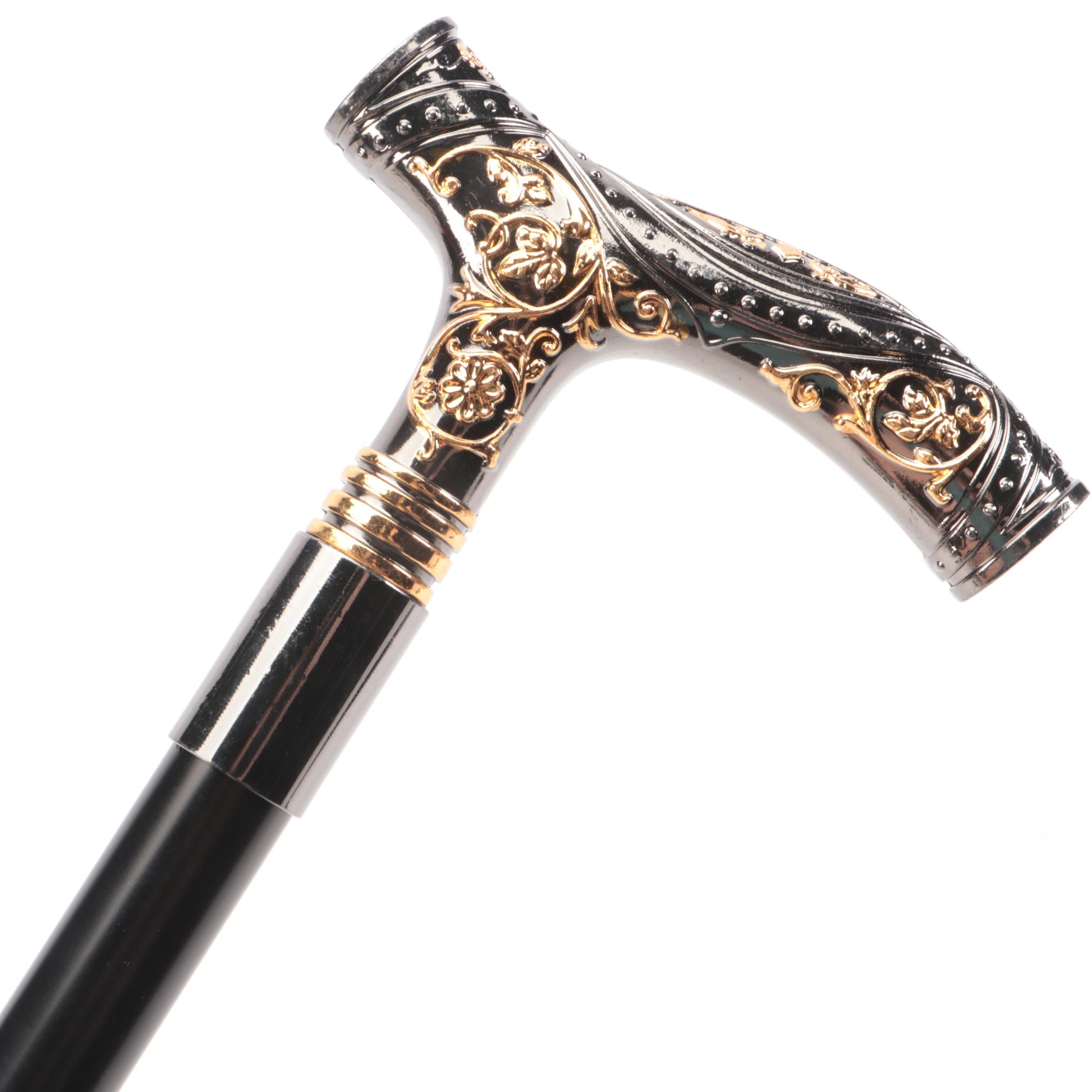 Two-Toned Derby Handled Adjustable Sword Cane
