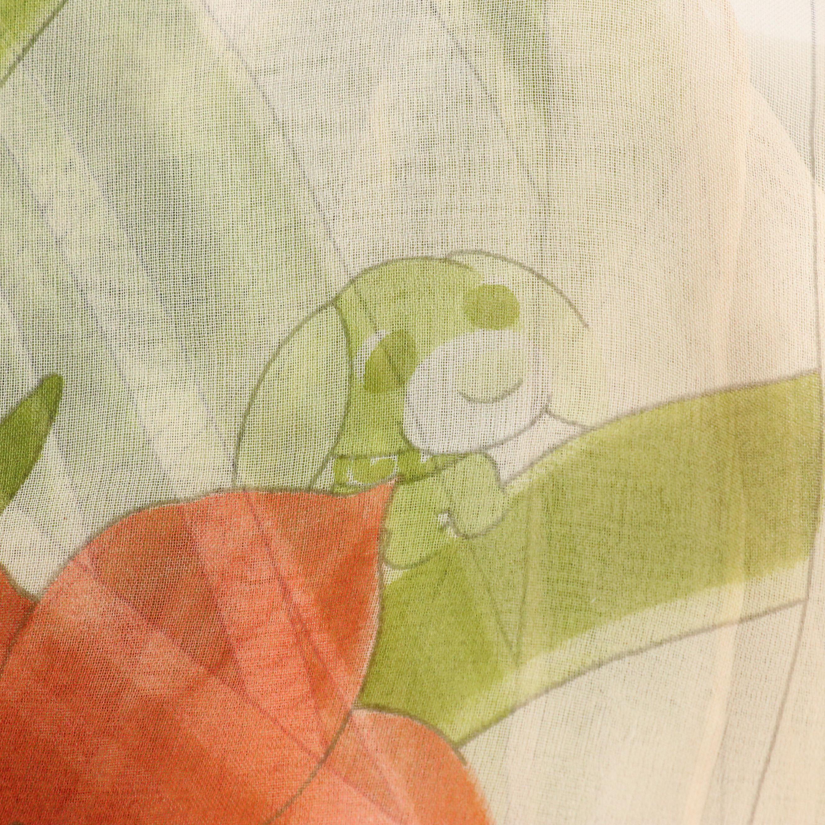 Salvatore Ferragamo Printed Sheer Silk Scarf