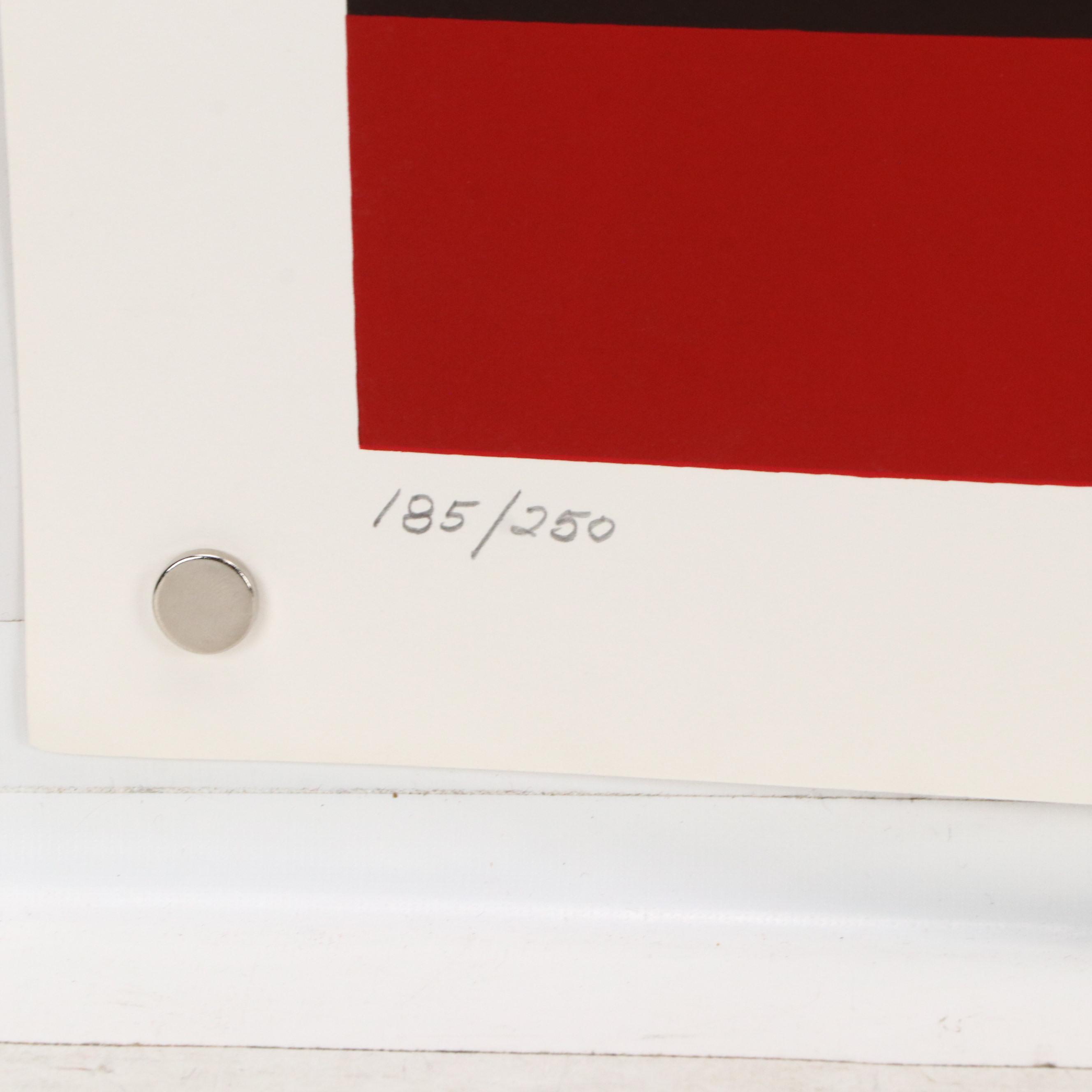 Thomas Whelan Benton Modern Serigraph "Golden Waves," 1979