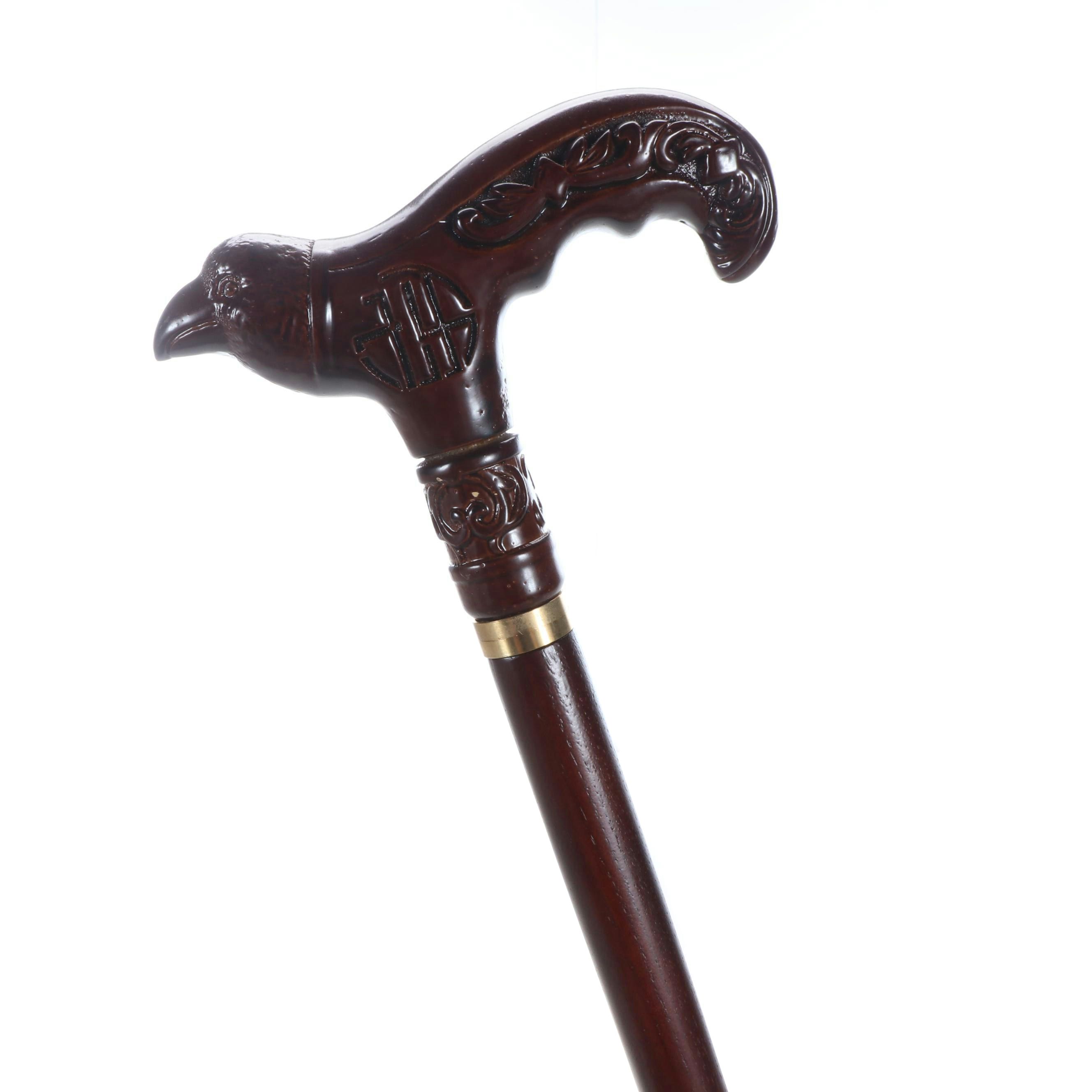 Wooden Bird Handle Derby Cane