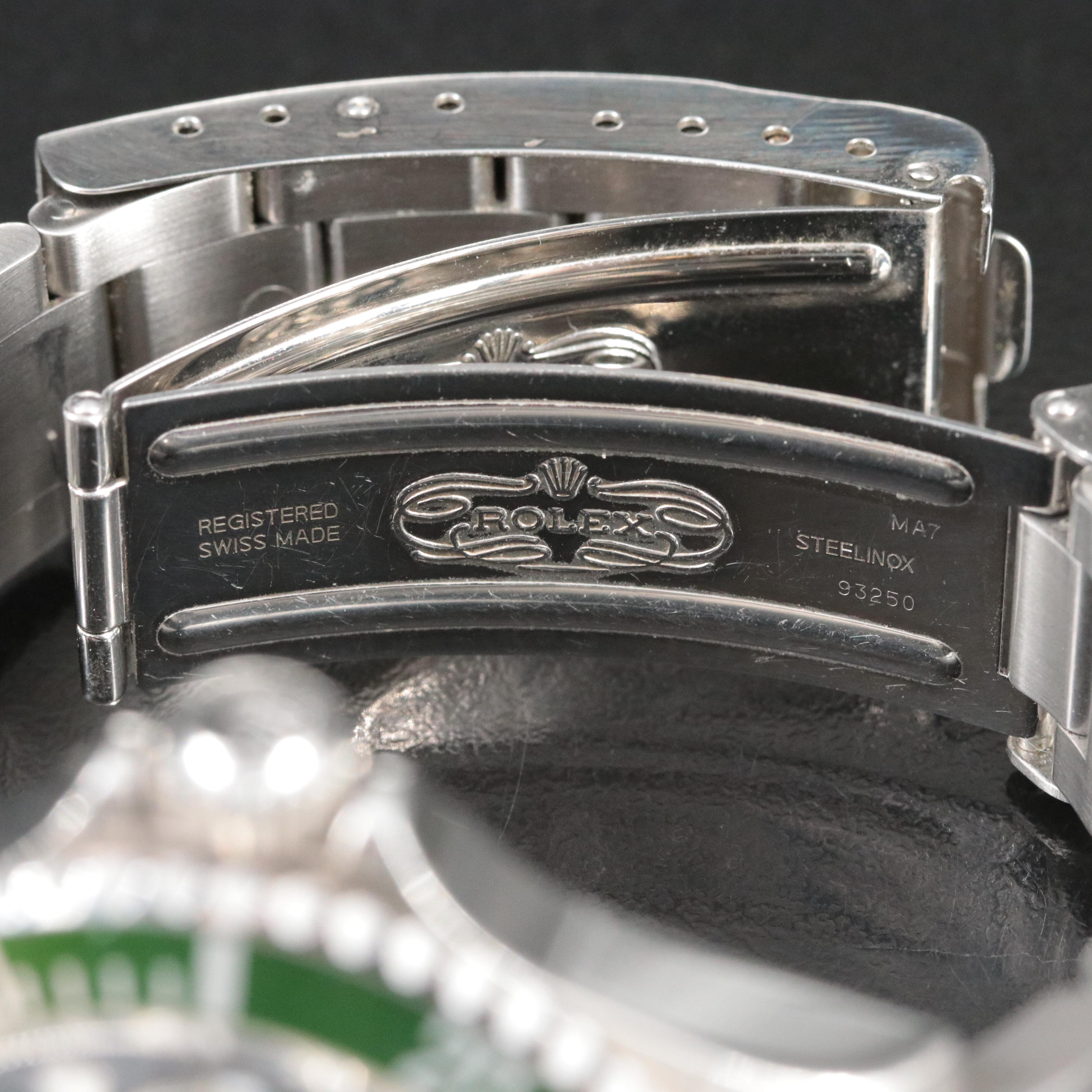 2005 Rolex Submariner "Kermit" Model 16610 Automatic Watch