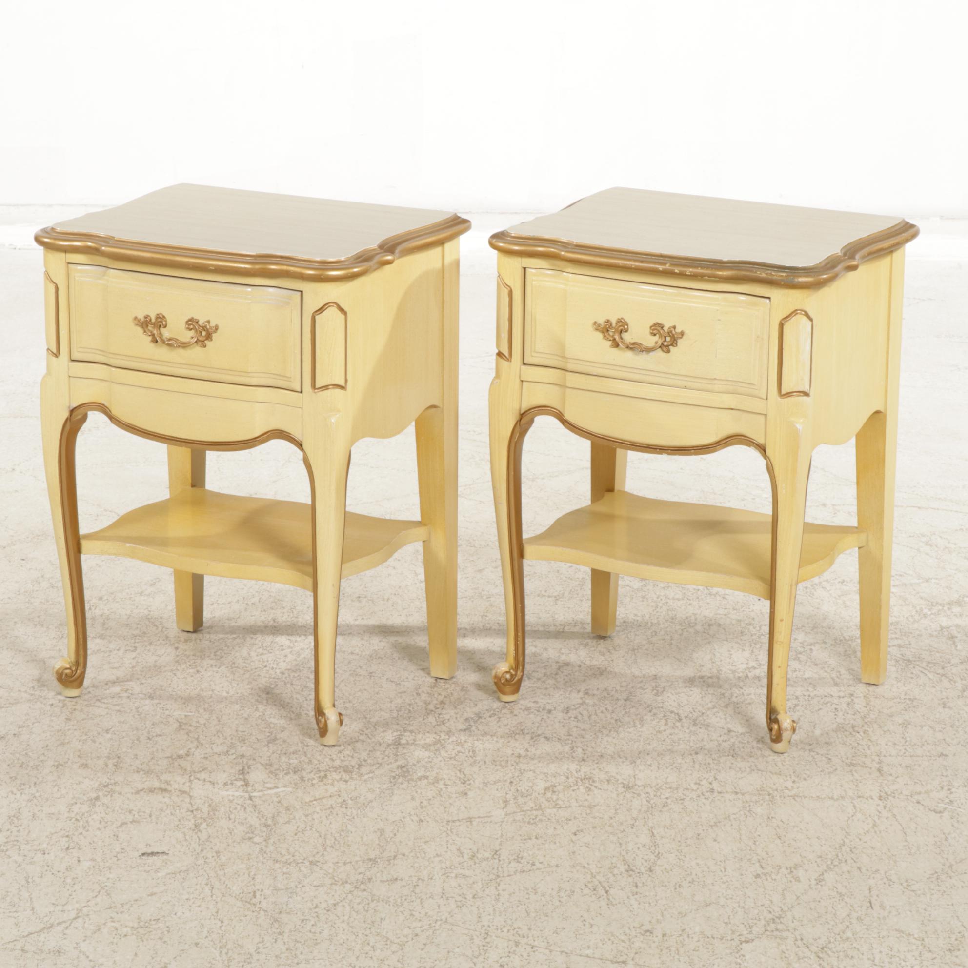 Pair of Louis XV Style Nightstands, Mid to Late 20th Century