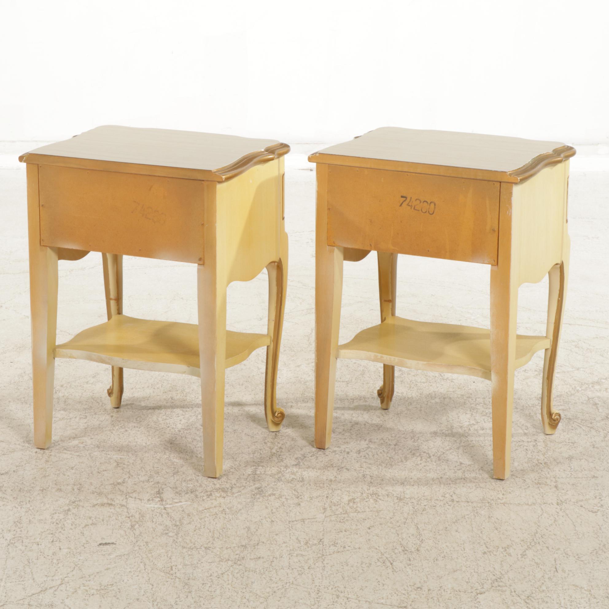 Pair of Louis XV Style Nightstands, Mid to Late 20th Century