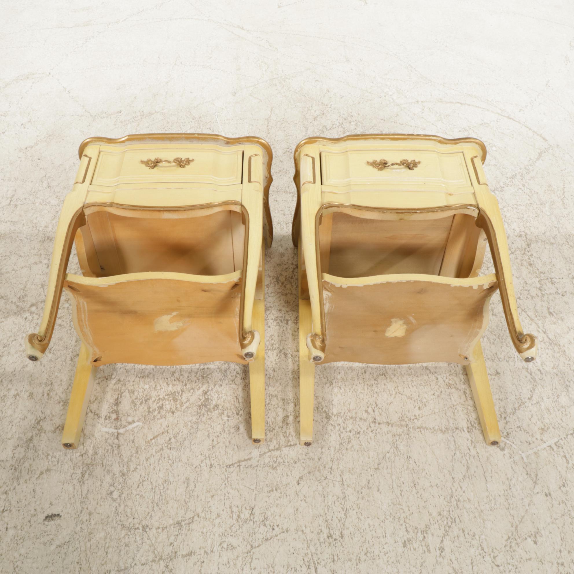 Pair of Louis XV Style Nightstands, Mid to Late 20th Century