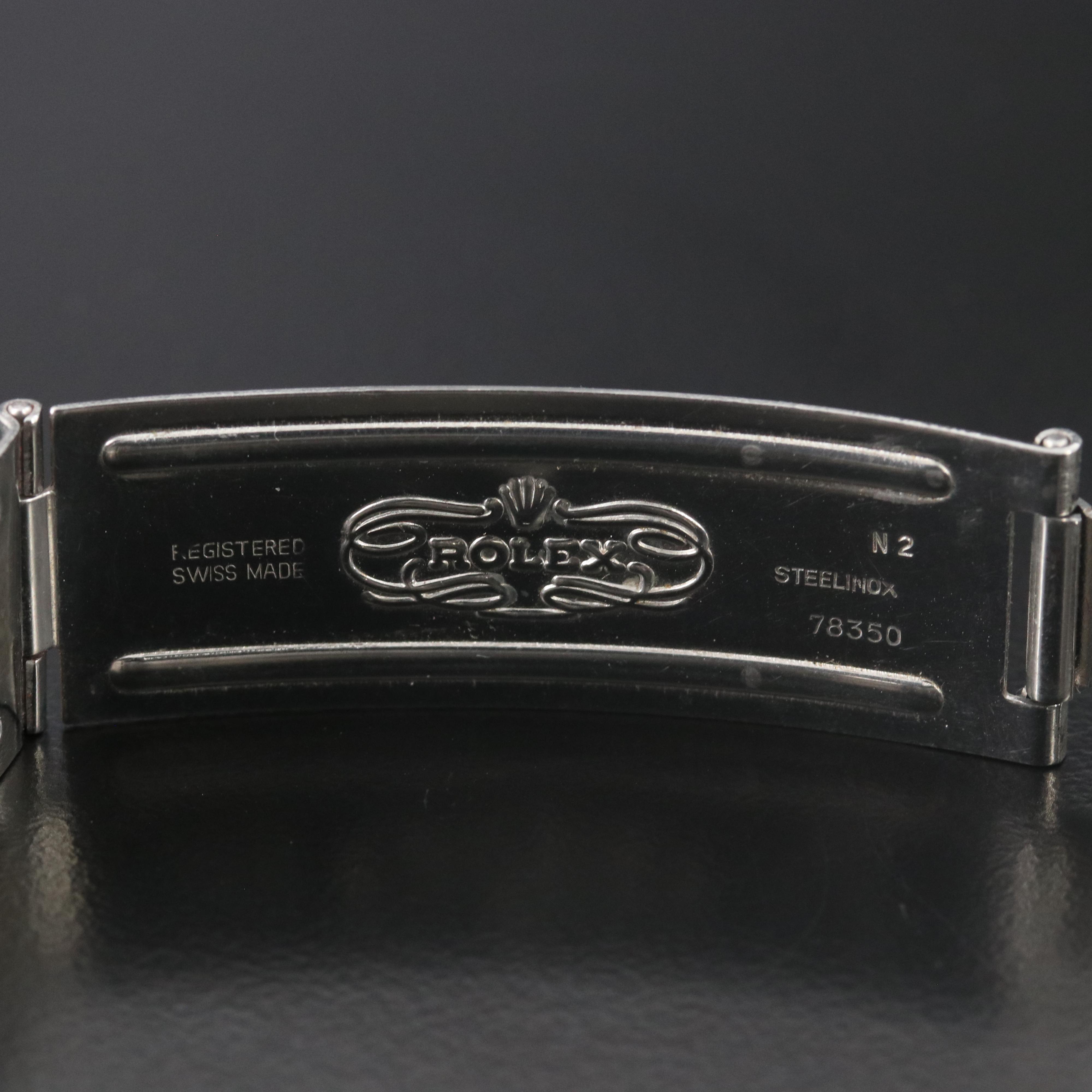 Rolex Oyster Perpetual Date 15000 Silver 34mm Steel Automatic Watch c.1989