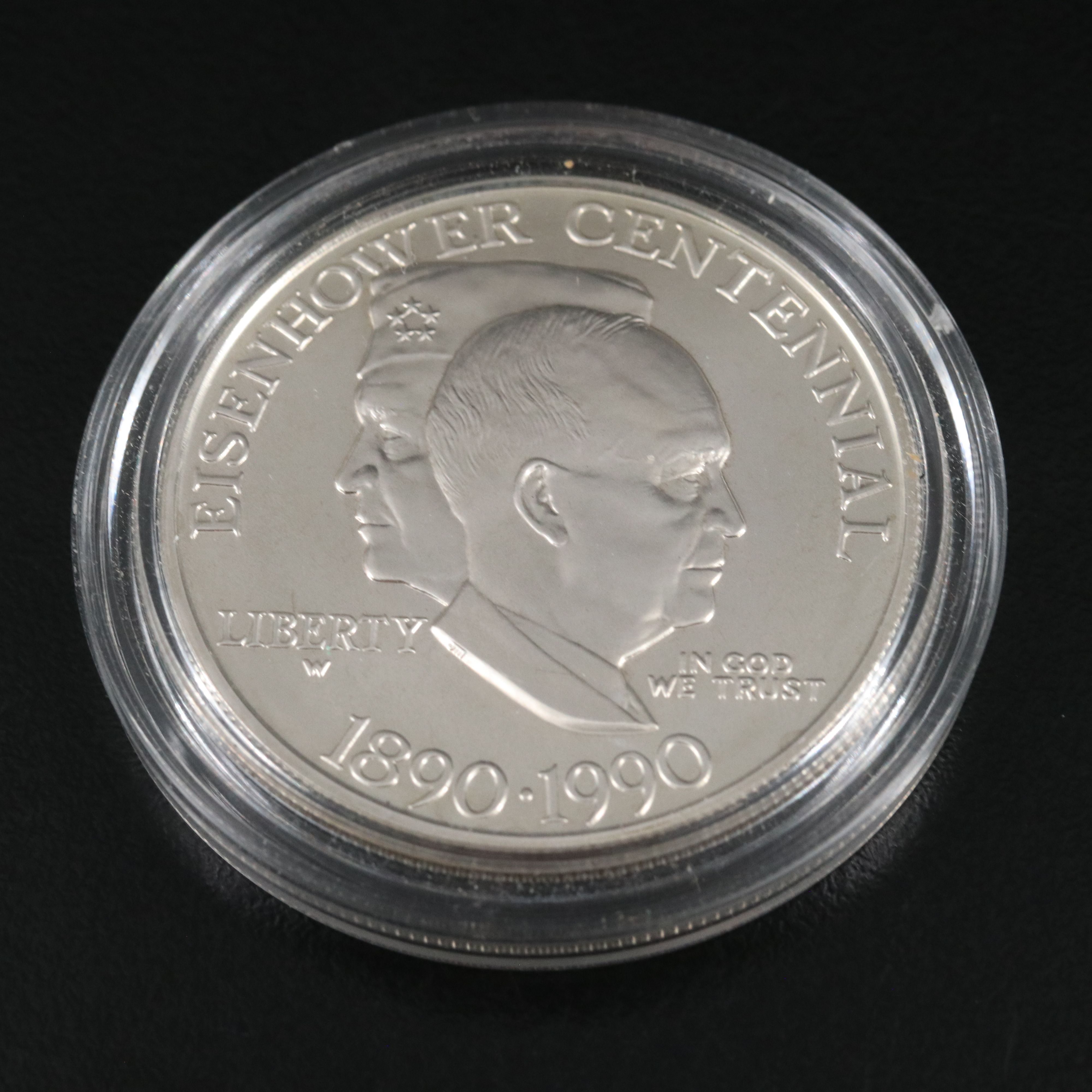 Three Silver United States Coins With Stone Mountain Commemorative