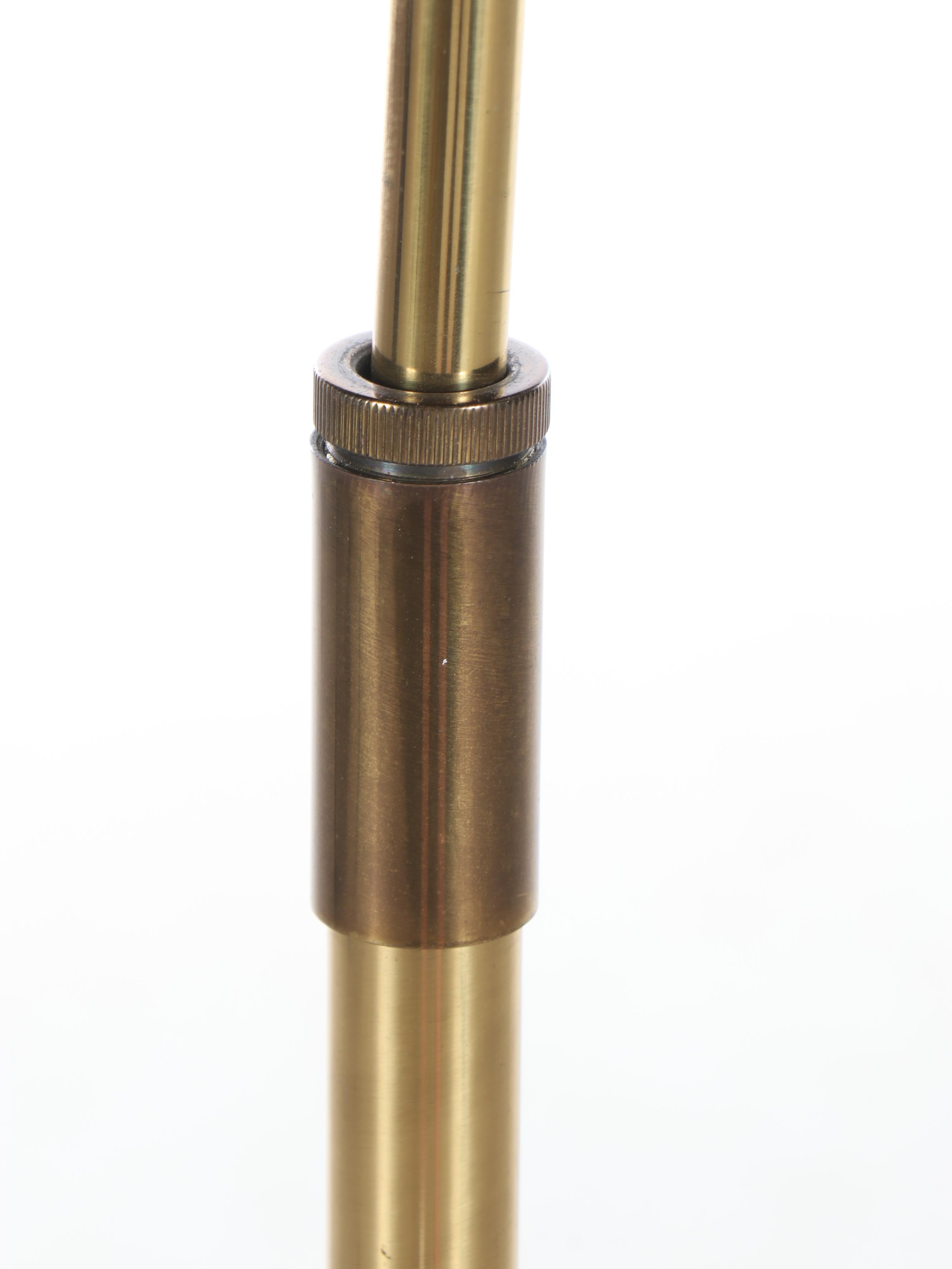 Koch & Lowy Brass Pharmacy Floor Lamp, Mid to Late 20th Century