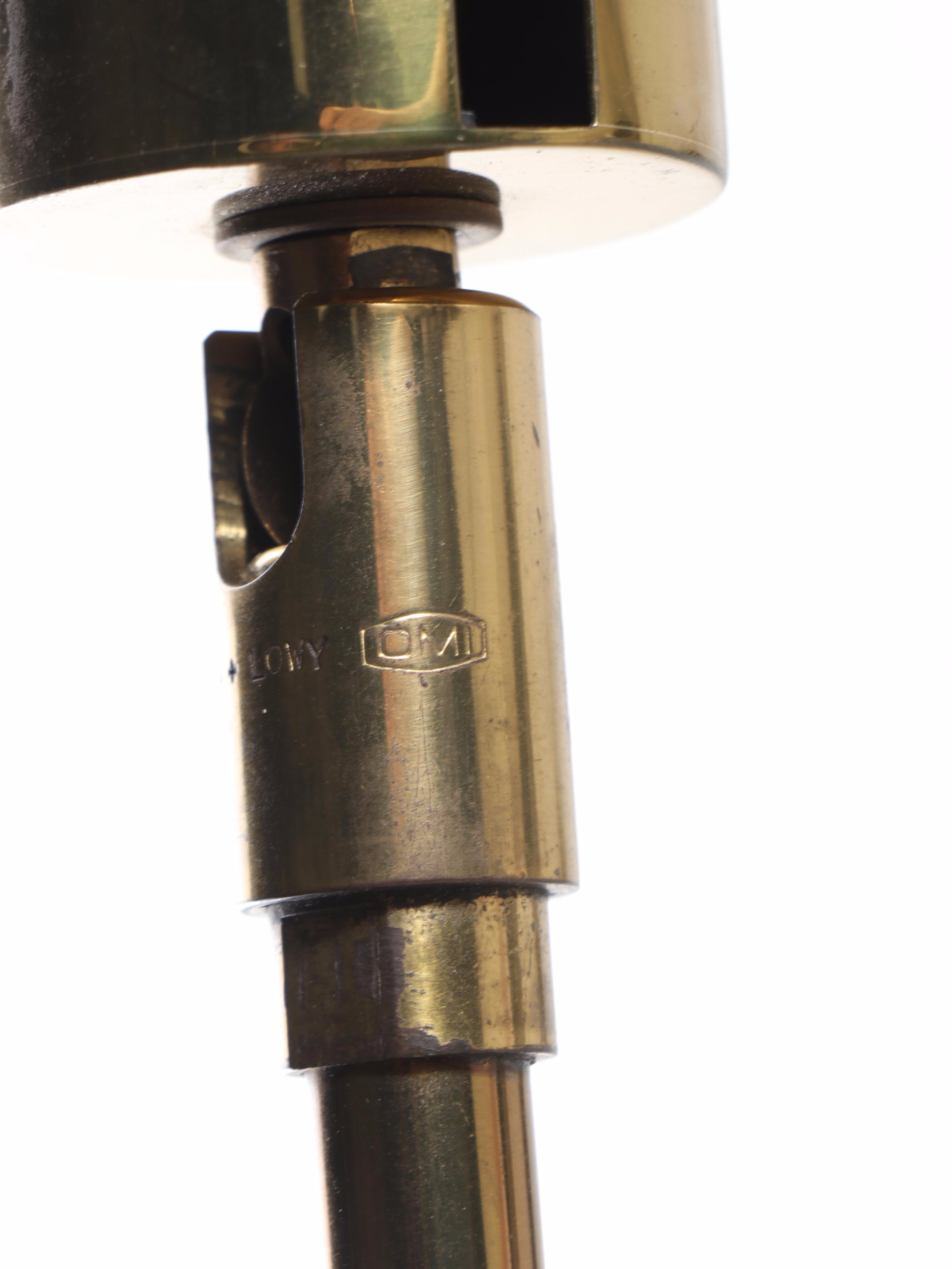 Koch & Lowy Brass Pharmacy Floor Lamp, Mid to Late 20th Century