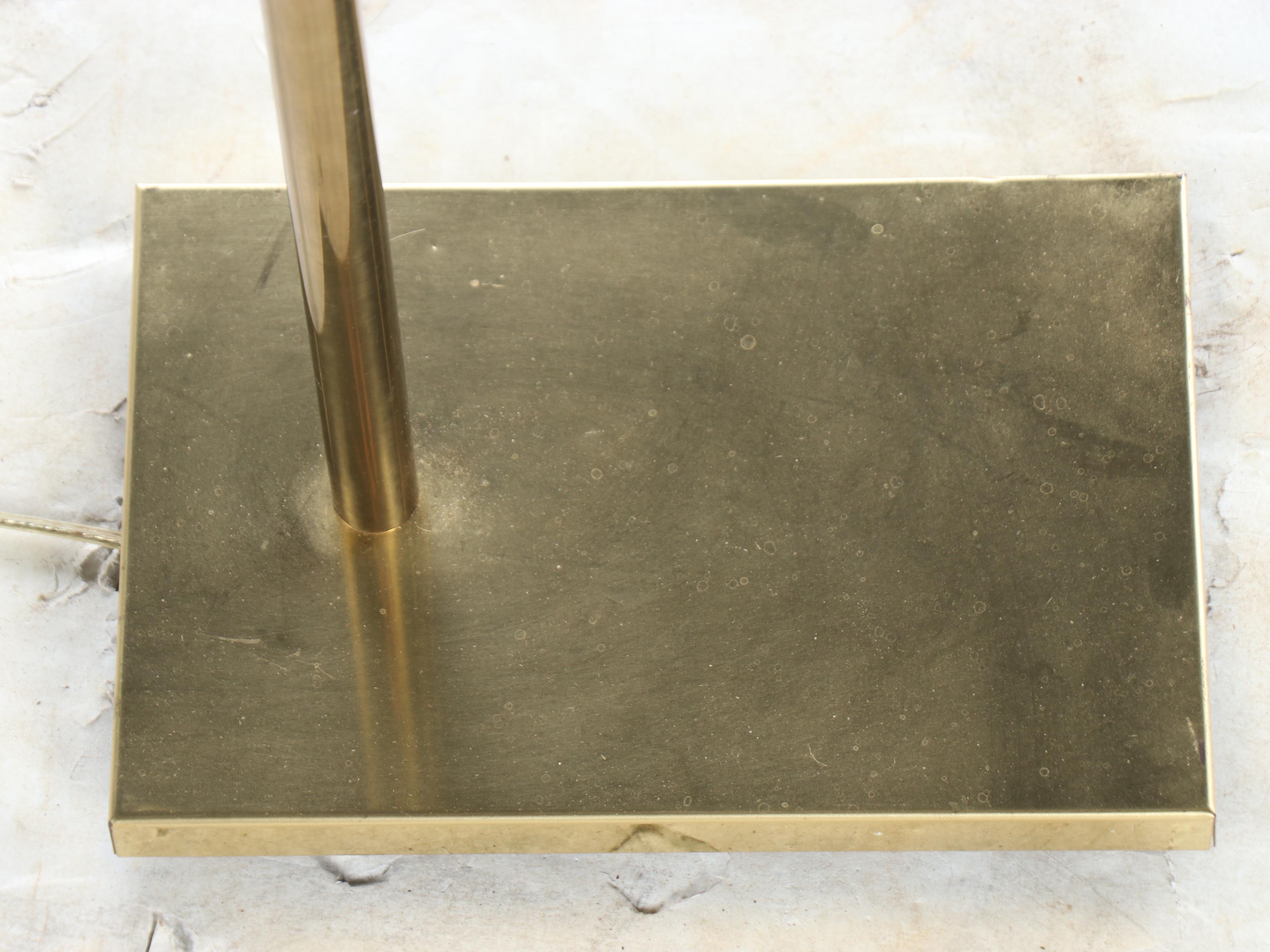 Koch & Lowy Brass Pharmacy Floor Lamp, Mid to Late 20th Century