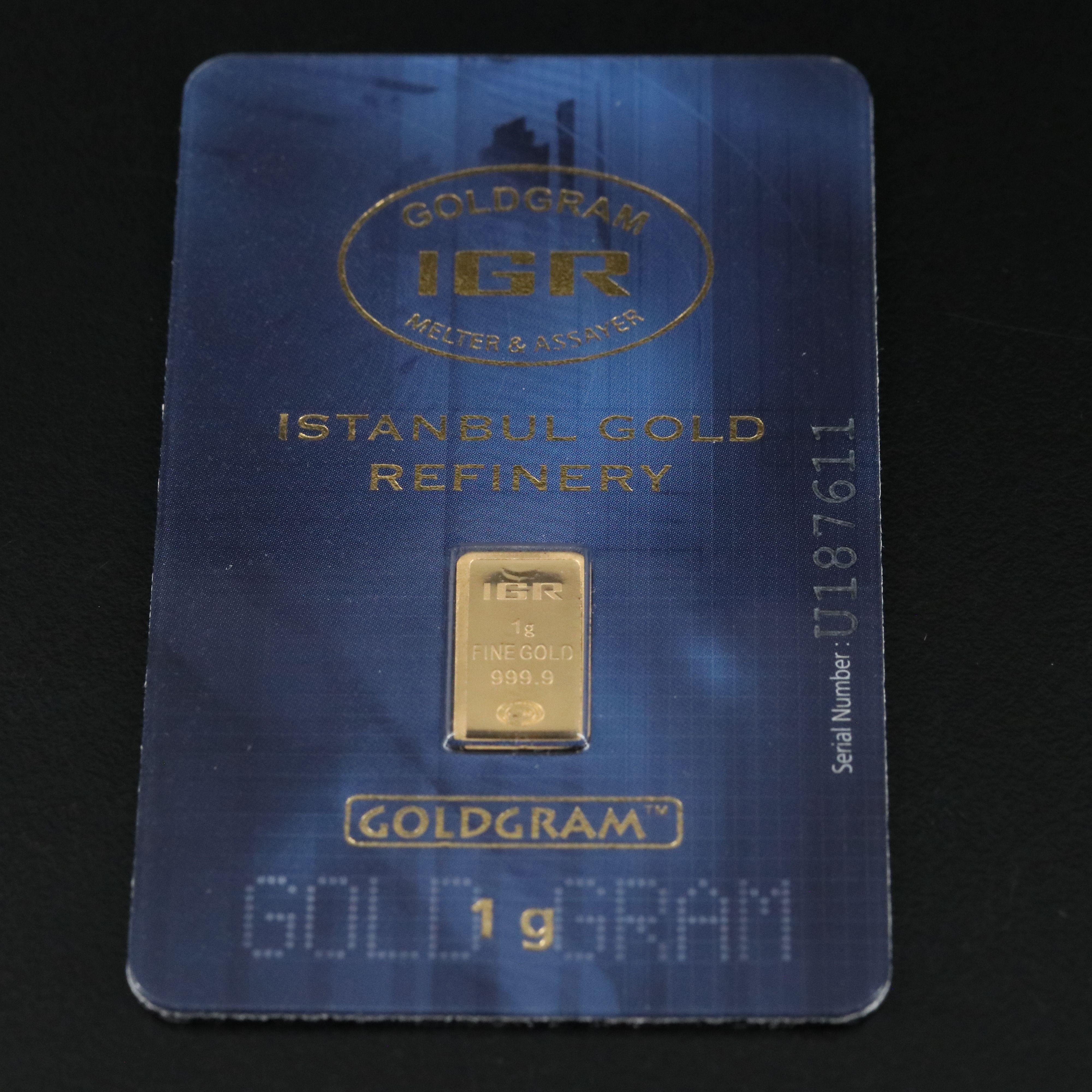 One Gram .9999 Gold Bar and a 1794 Silver Dollar Replica