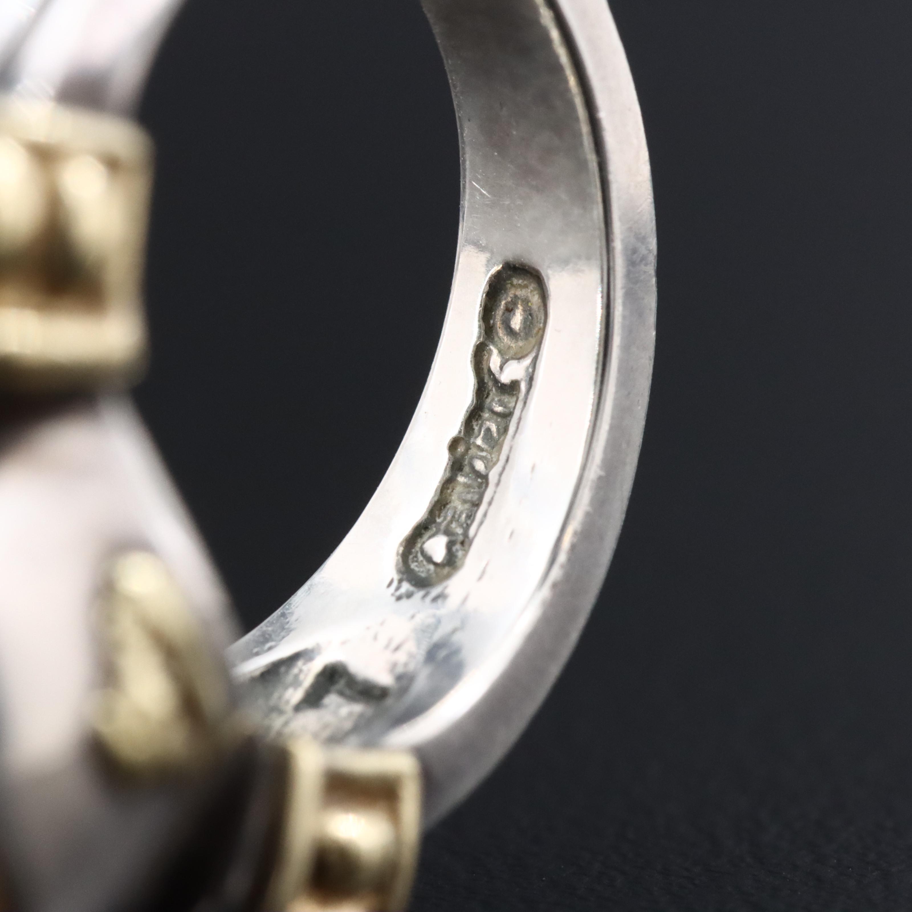 Caviar by Lagos Luna Sterling Pearl Ring with 18K Accents