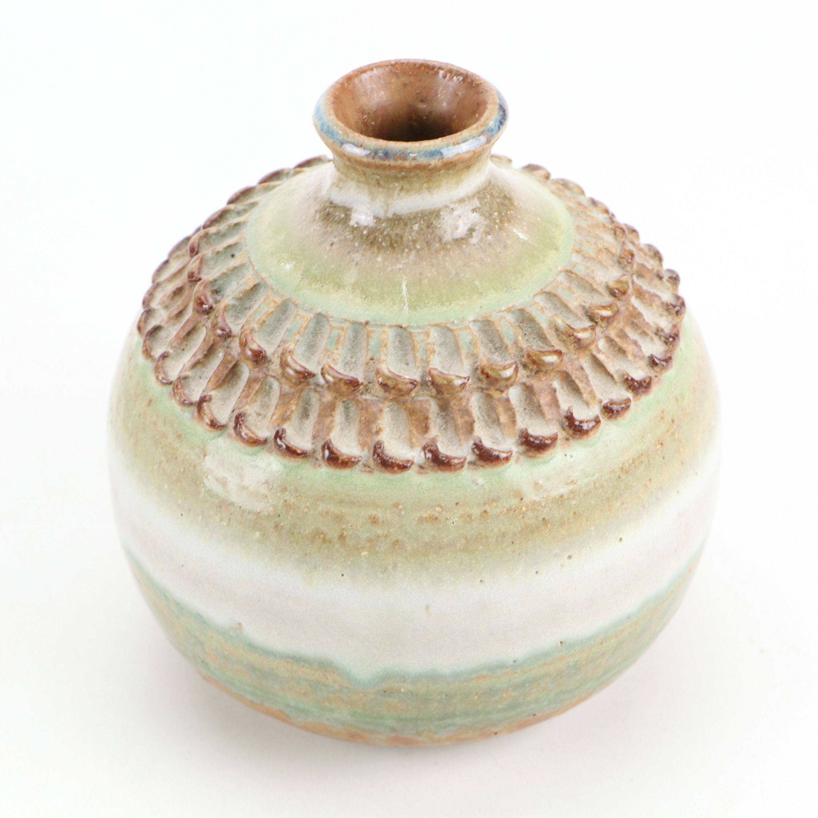 Modern Art Pottery Vessel and Bottle Vase