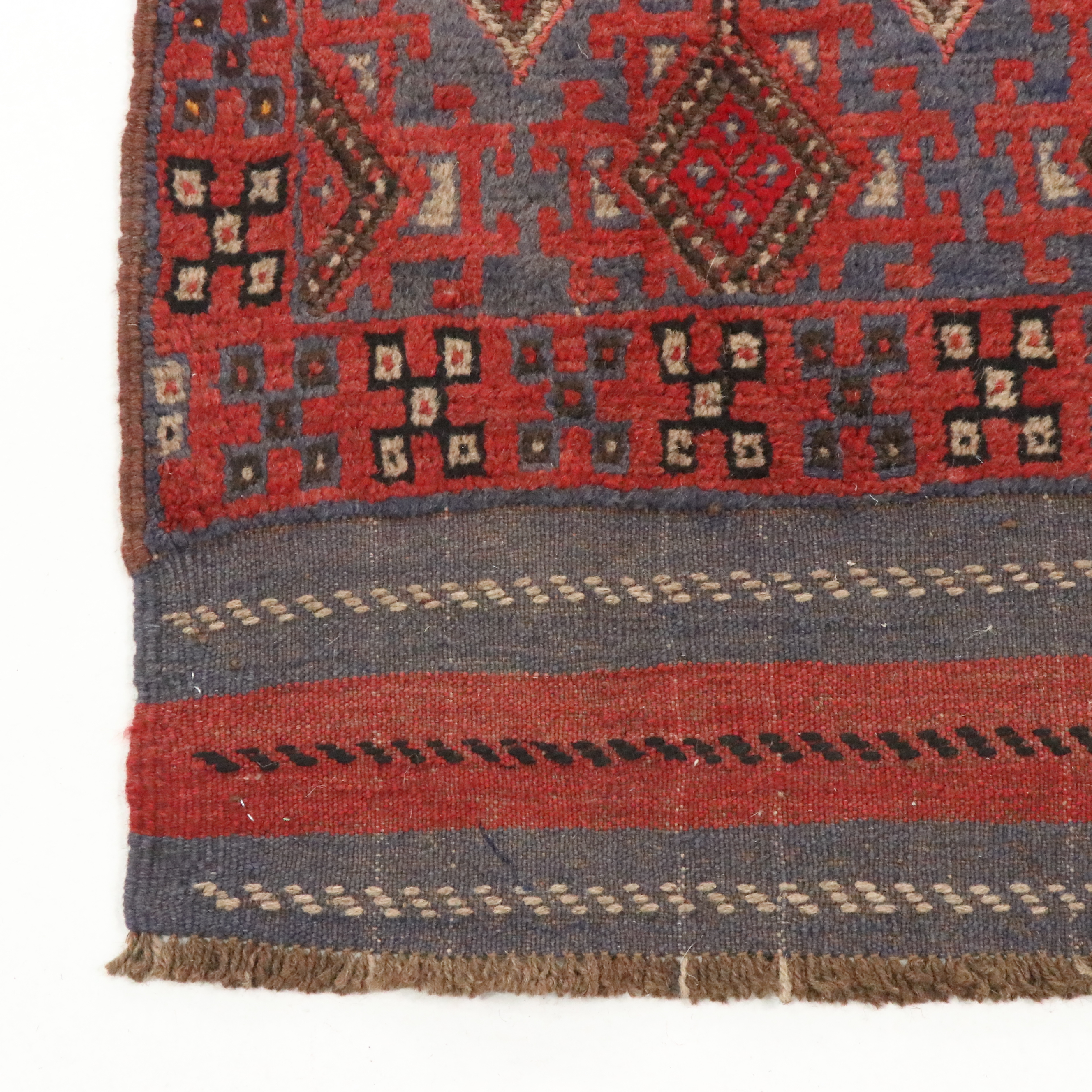 1'11 x 8'6 Handwoven Afghan Mashwani Carpet Runner