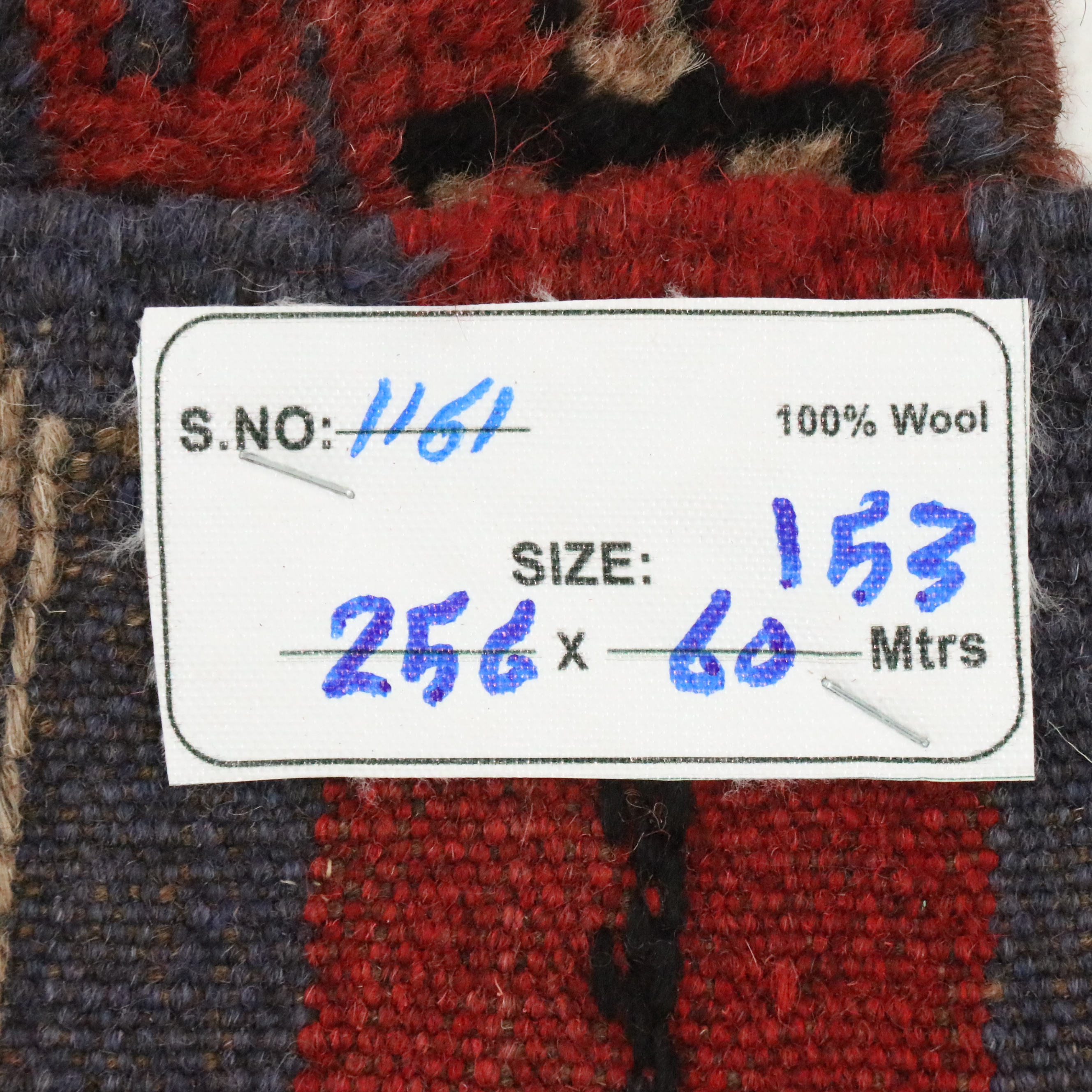 1'11 x 8'6 Handwoven Afghan Mashwani Carpet Runner