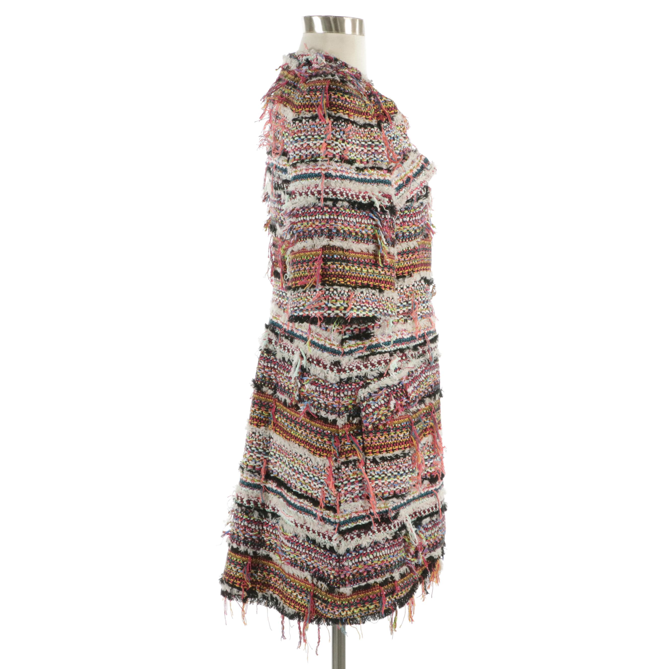 Chanel Paris-Dubai Fantasy Tweed Coat Jacket in Multicolor Cotton/Wool Blend