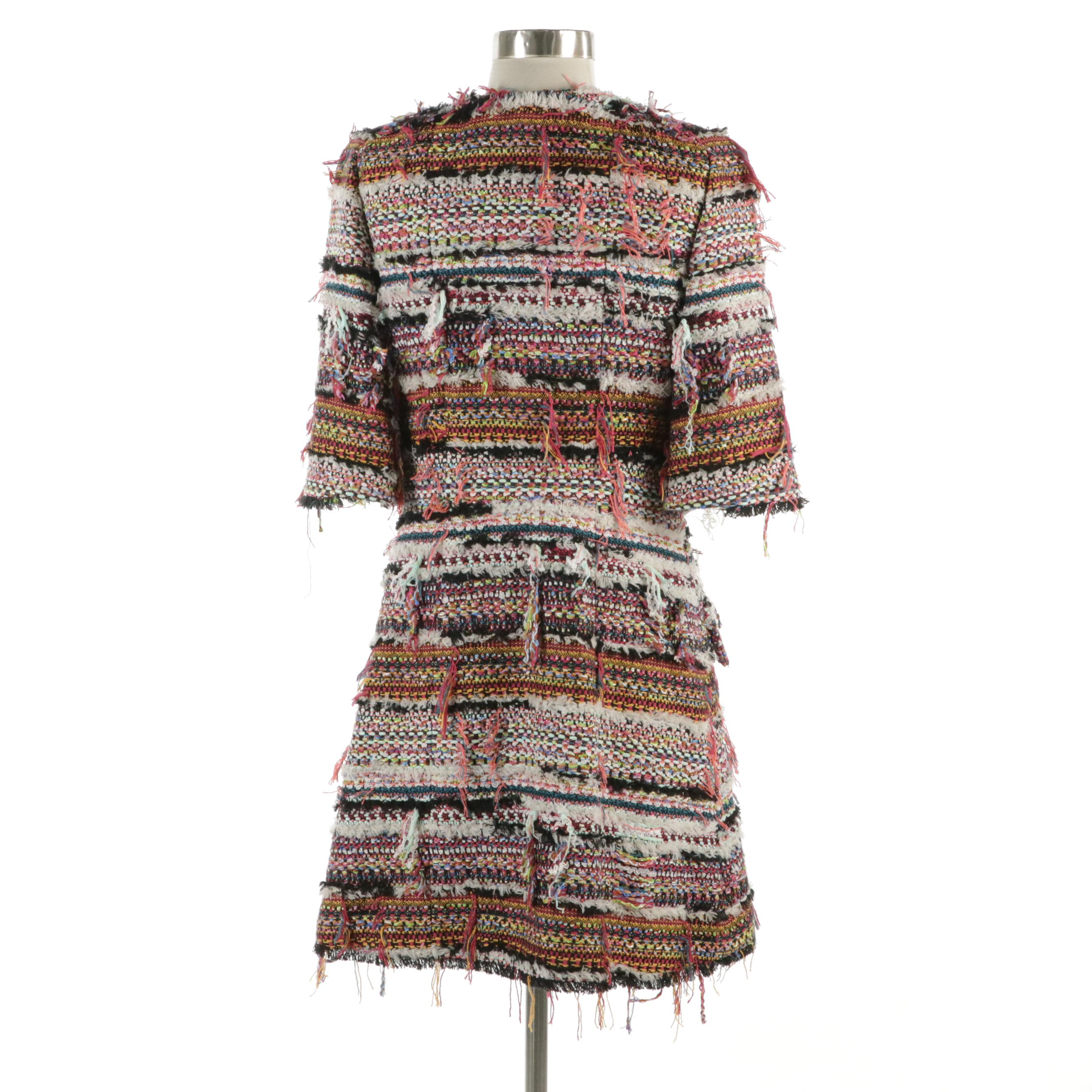 Chanel Paris-Dubai Fantasy Tweed Coat Jacket in Multicolor Cotton/Wool Blend