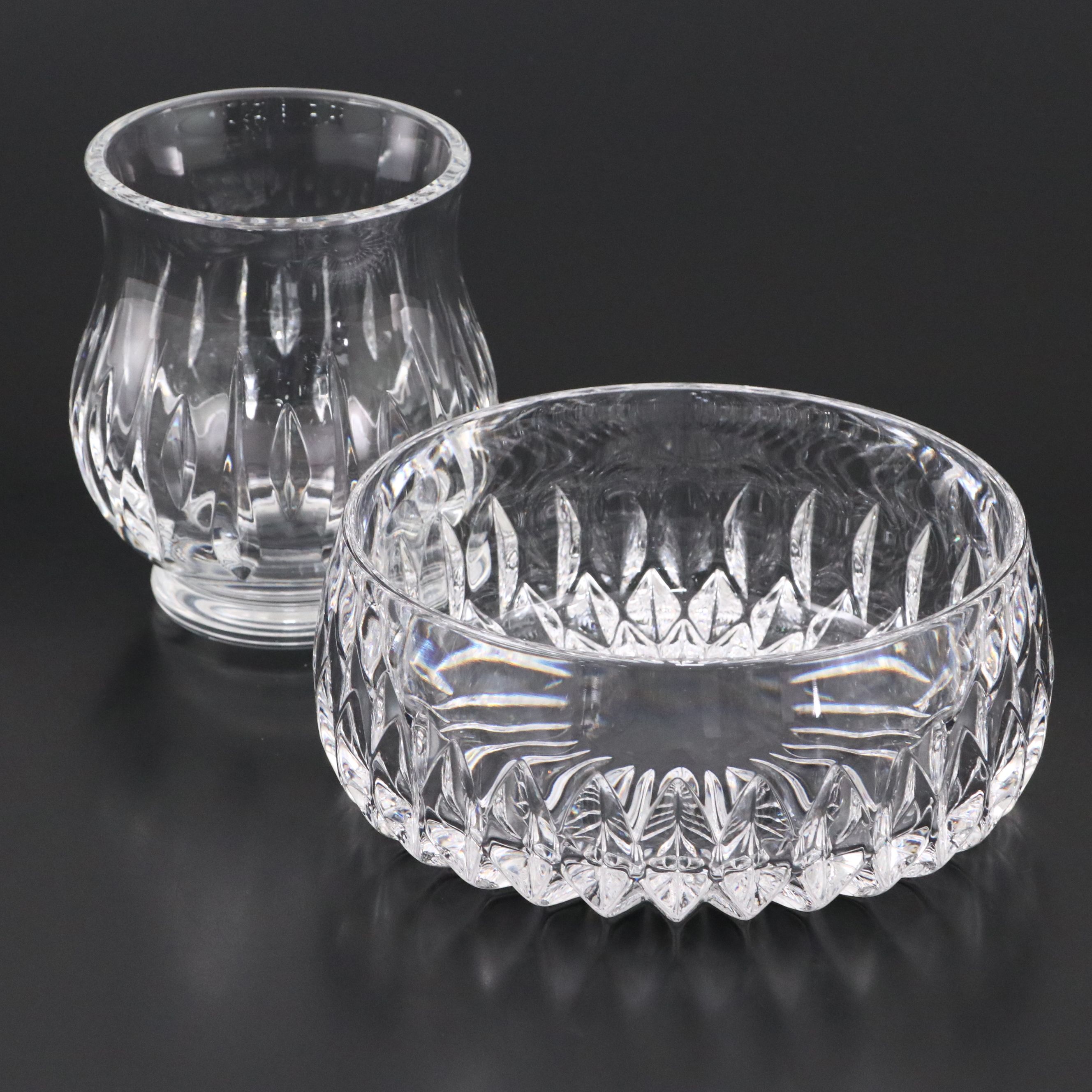 Marquis by Waterford "Ariel" Crystal Votive Holder with Gorham "Althea" Bowl