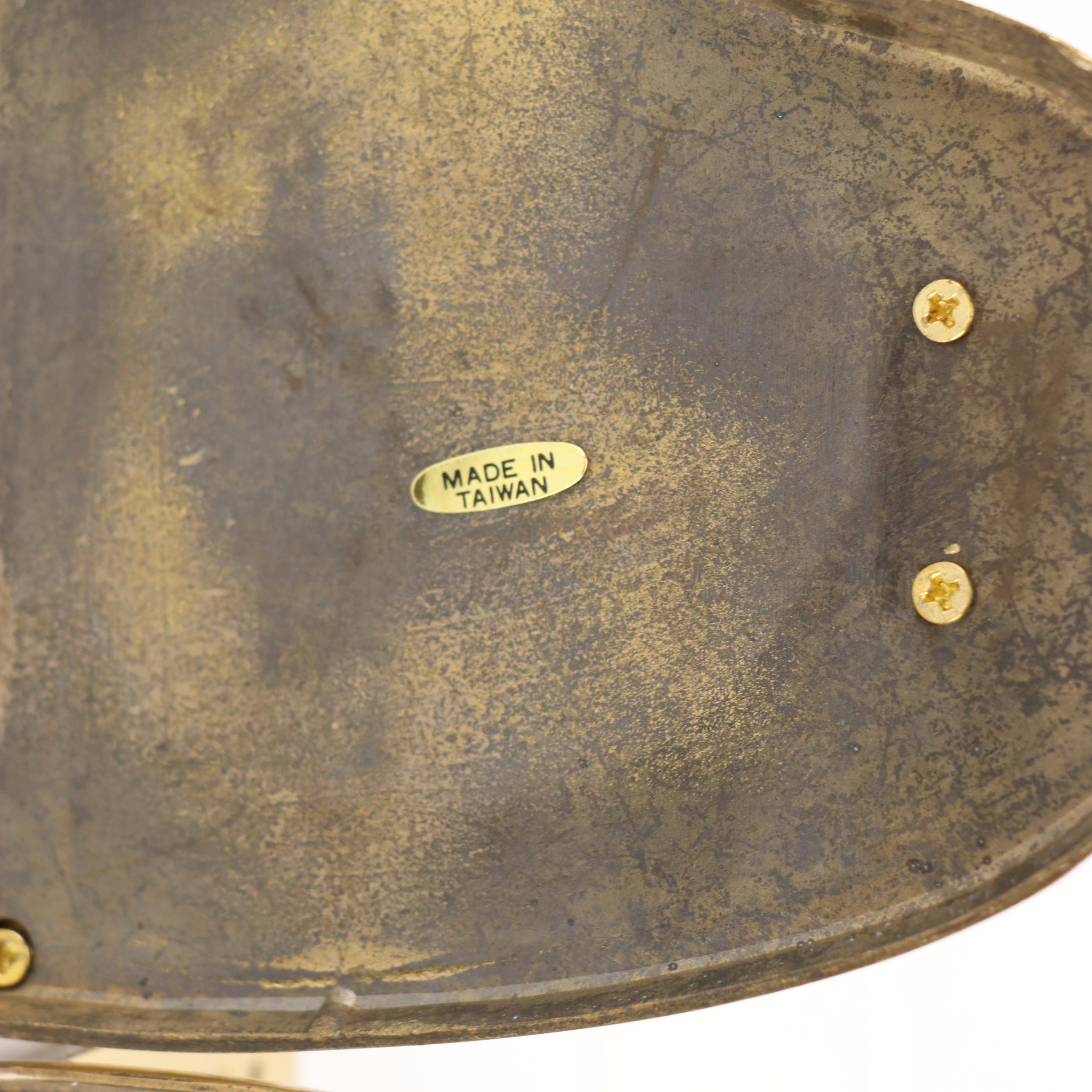 Gatco Brass Duck Bookends, Cloisonné Vase and Other Brass Décor