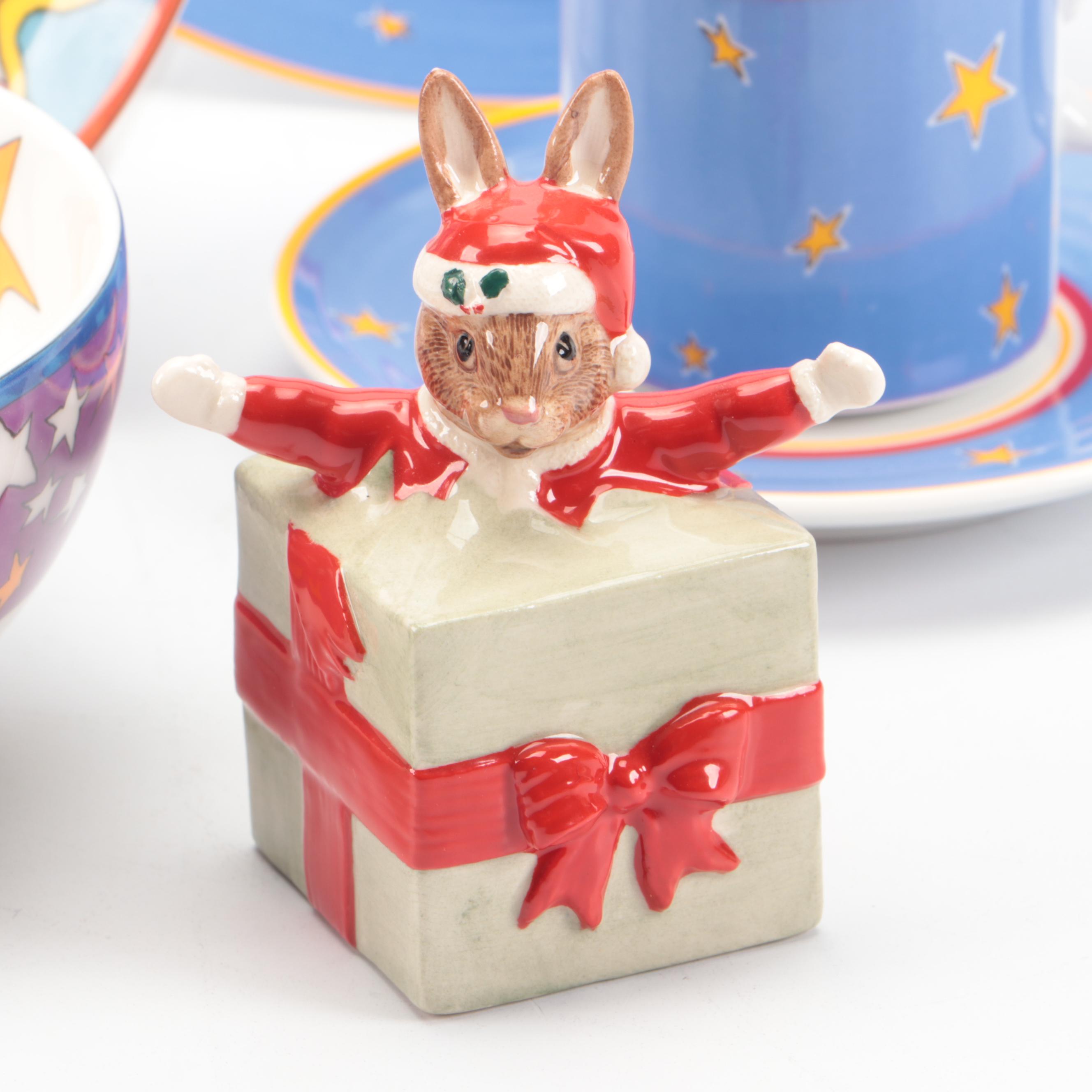 Tiffany & Co. "Fantasy" and Other Porcelain Tableware and Figurine