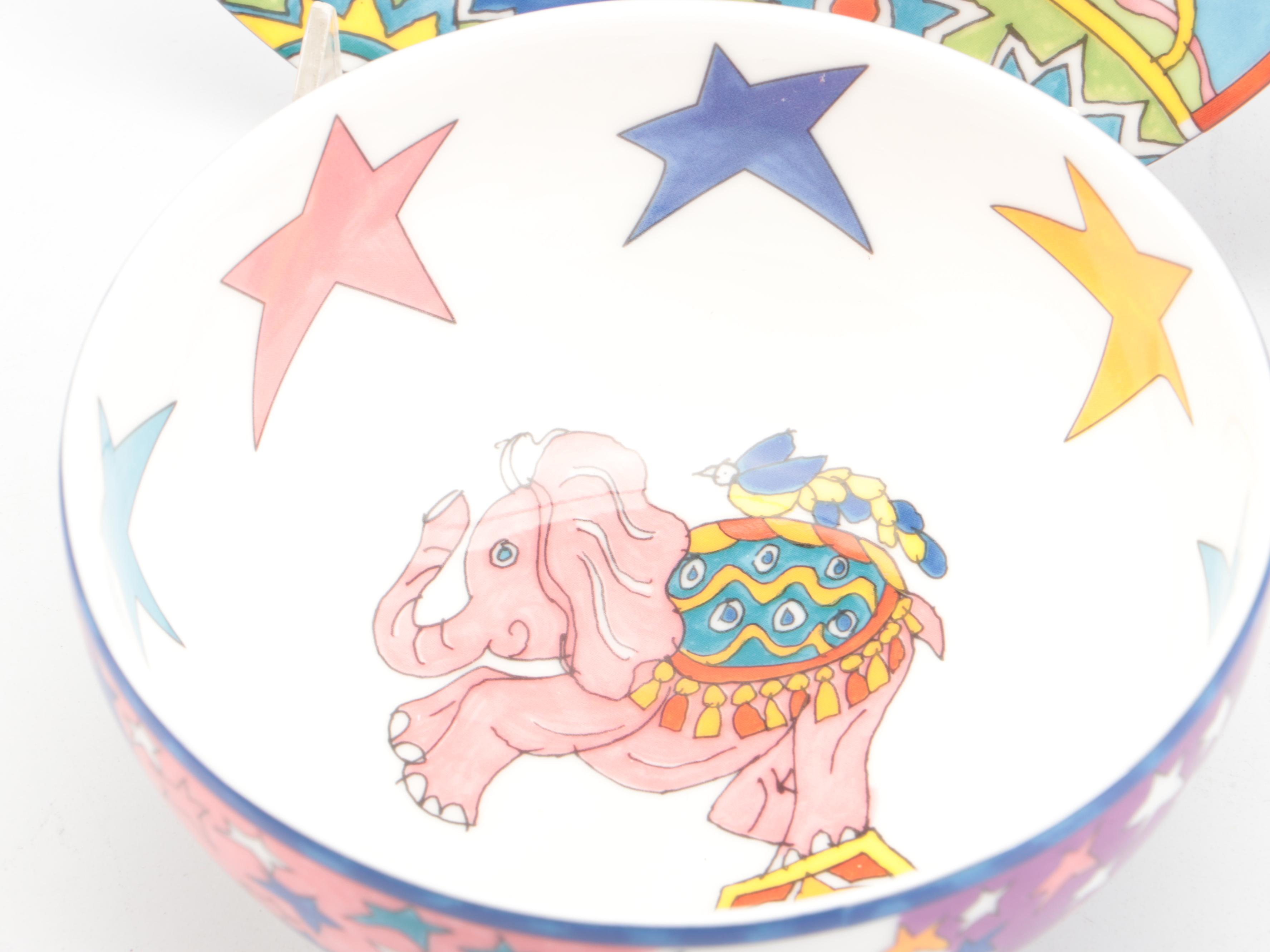 Tiffany & Co. "Fantasy" and Other Porcelain Tableware and Figurine