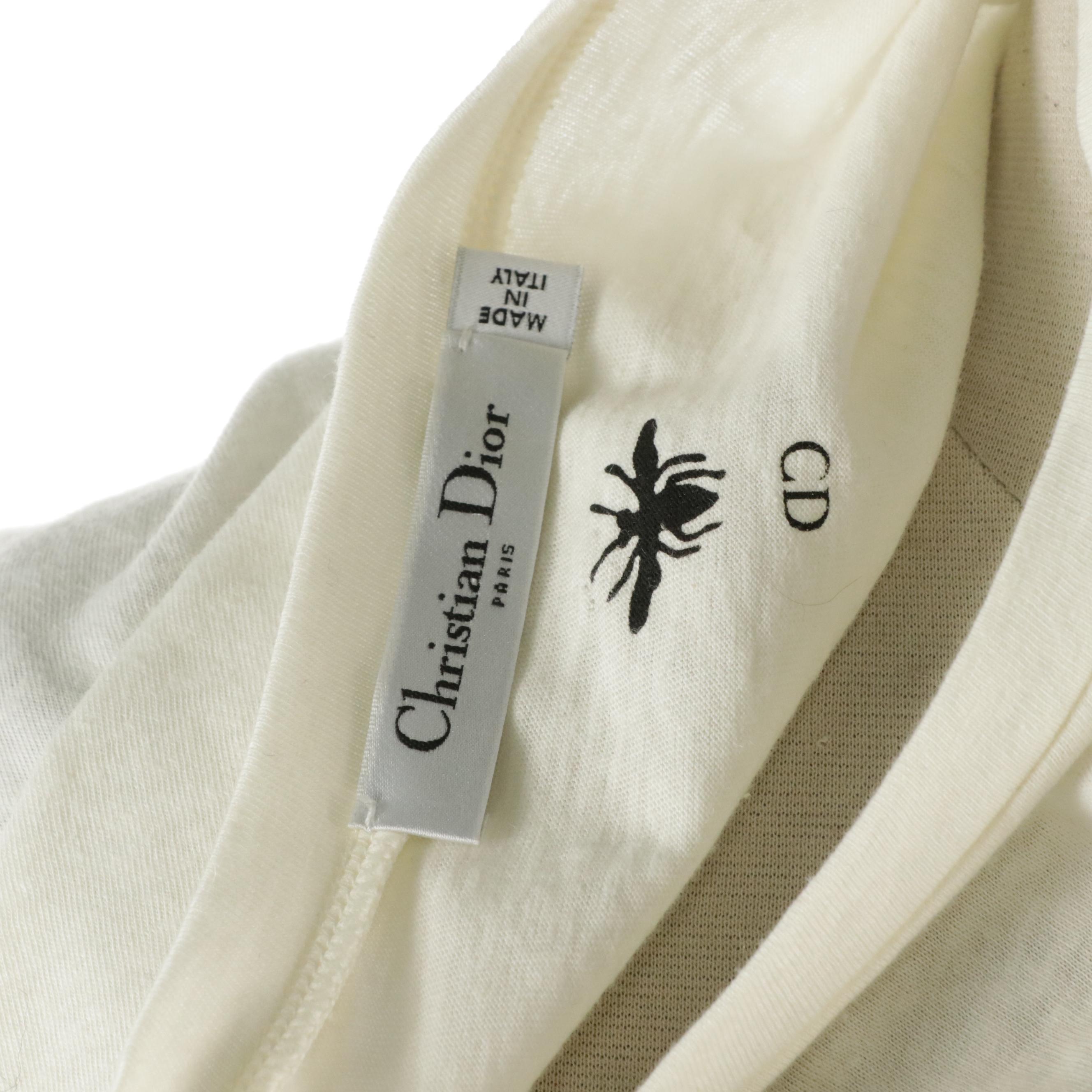 Christian Dior "L'Amour Surréalisme" T-Shirt in Lightweight Cotton/Linen Blend