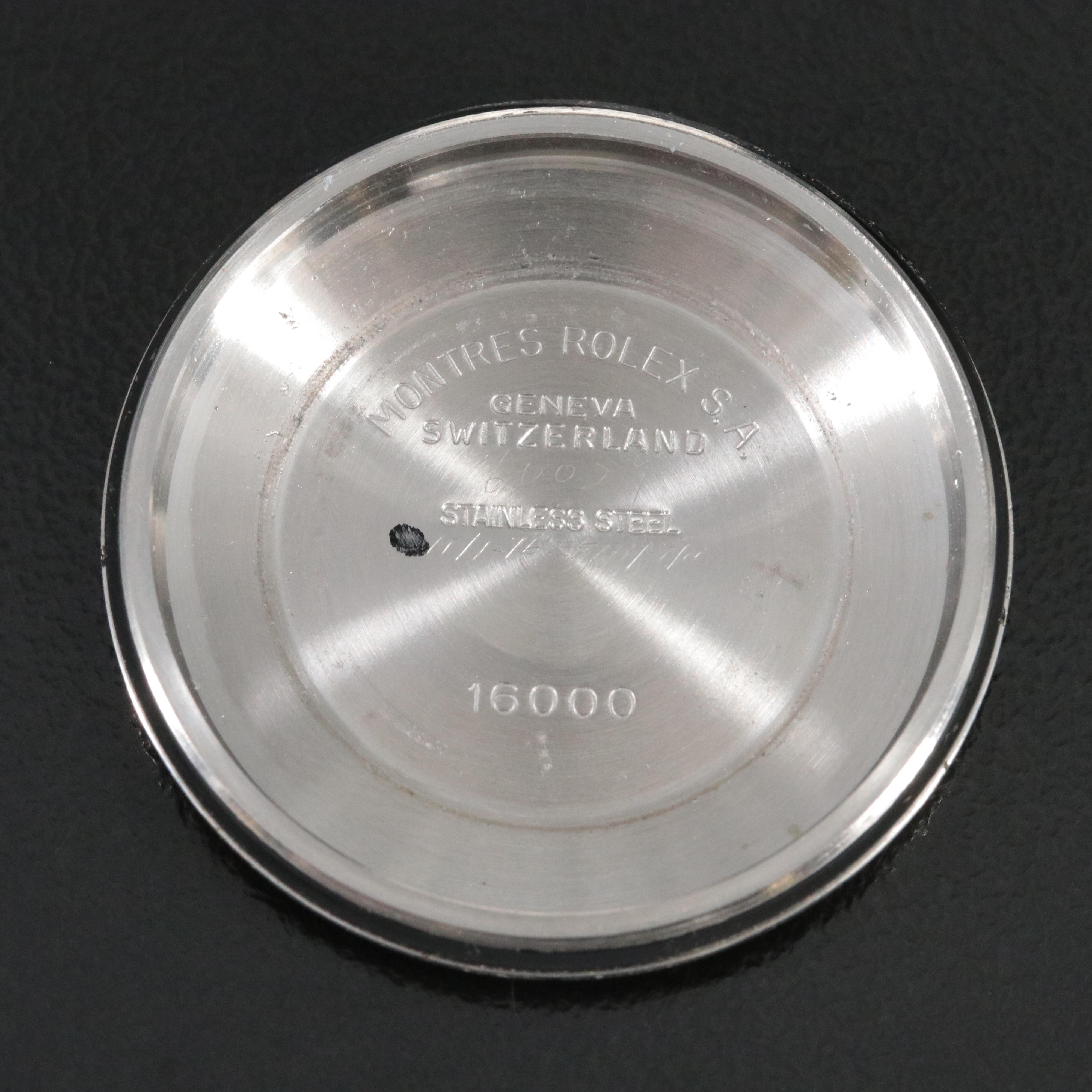 Rolex Datejust 16030 Custom Dial 36mm Steel Automatic Watch c. 1985