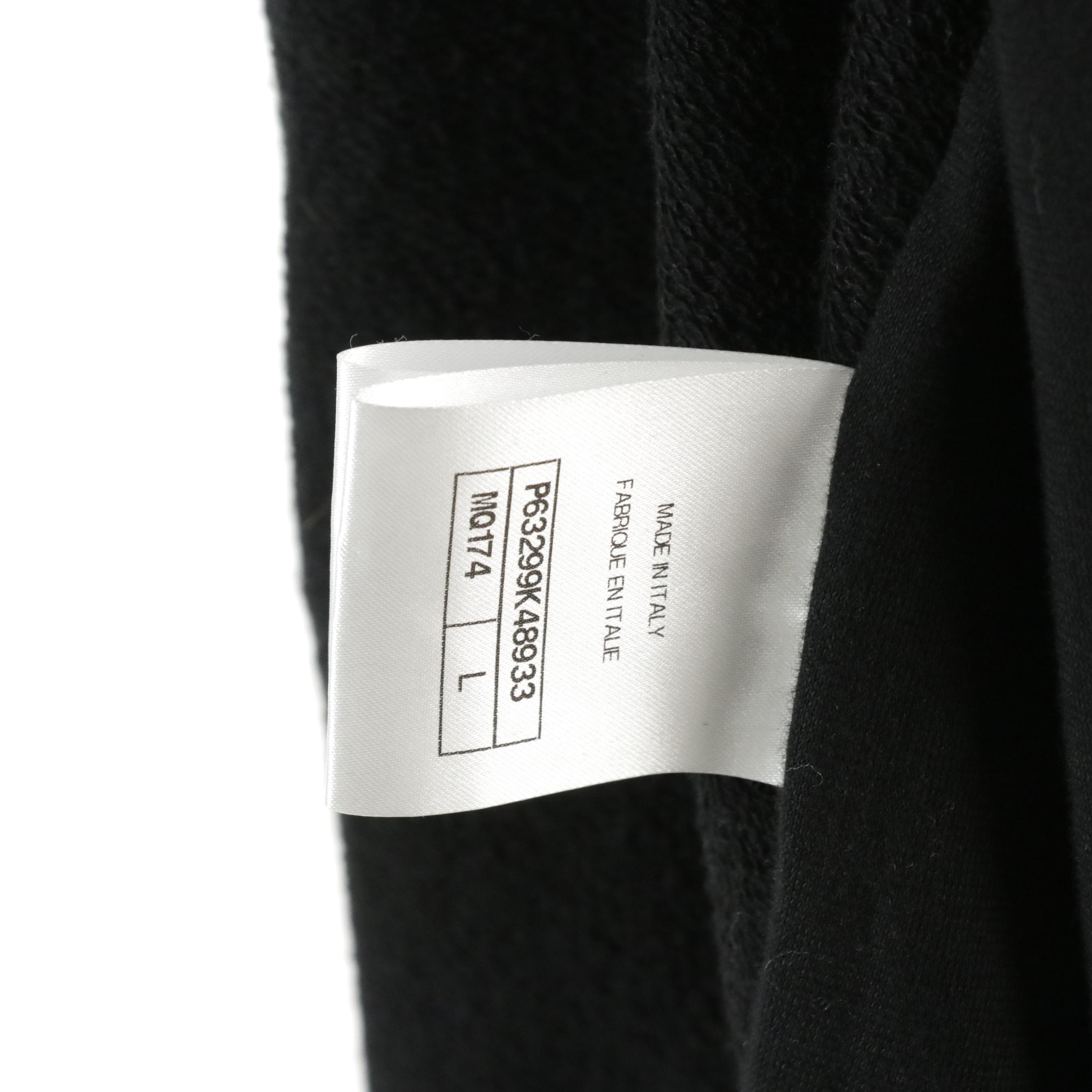 Chanel Embellished Black Coco Chanel Camellia Logo Cotton Zip Hoodie