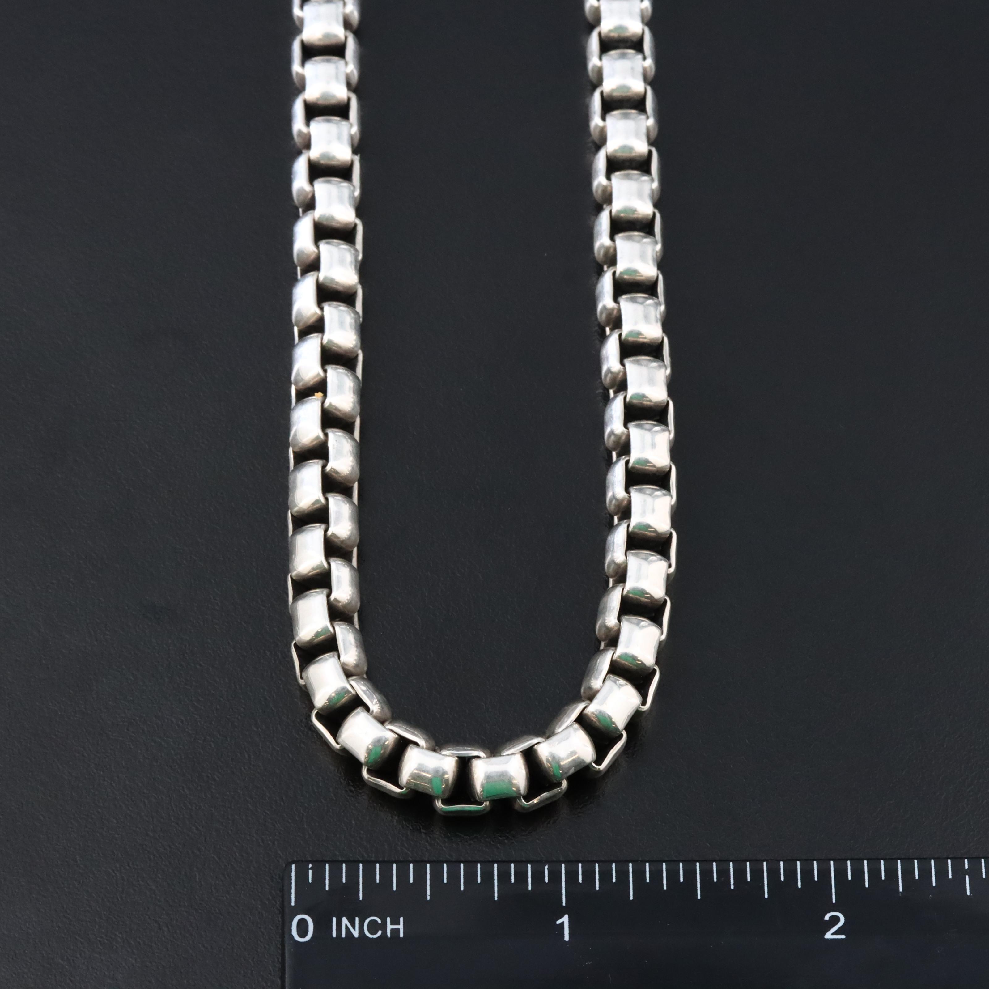 David Yurman Sterling Box Chain Necklace