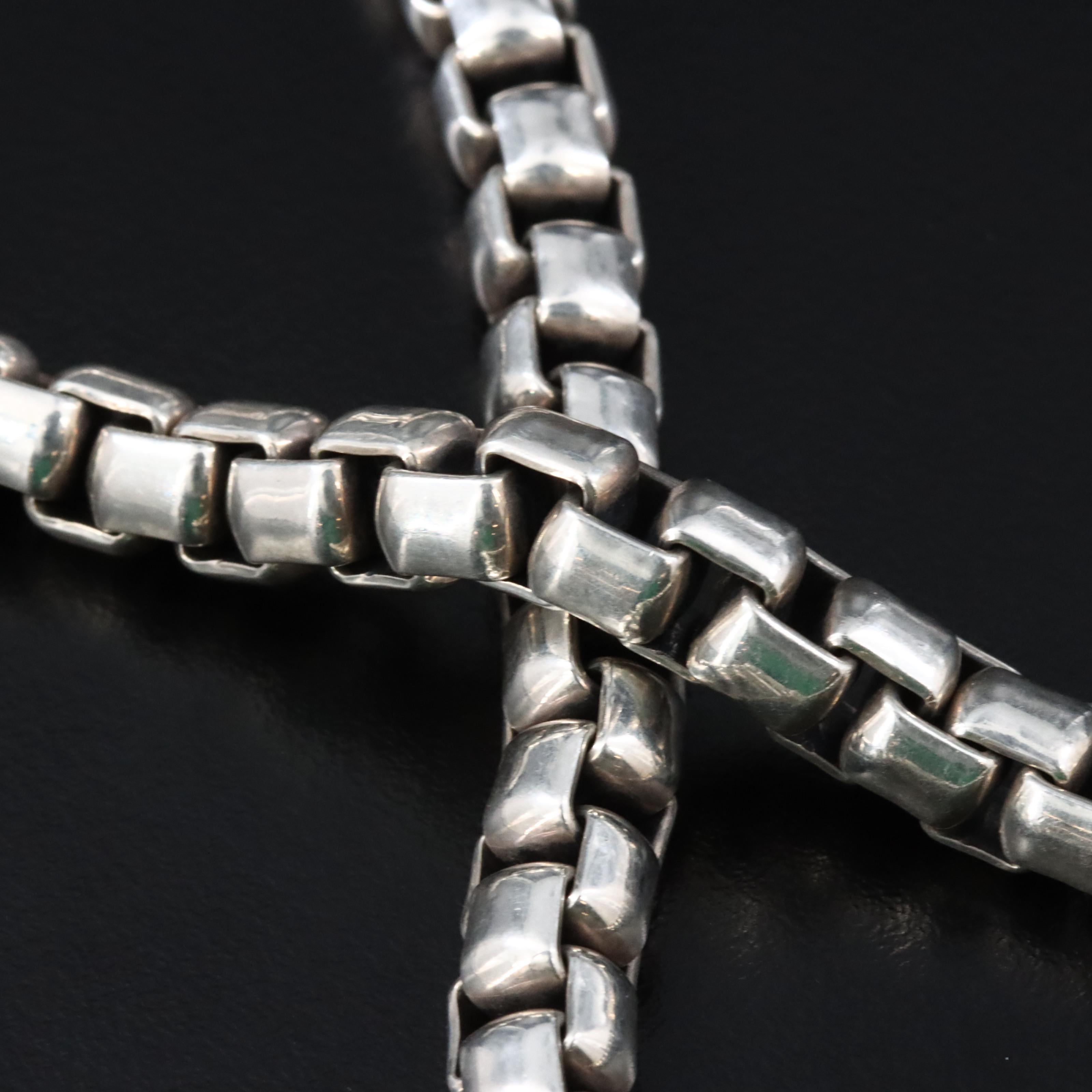 David Yurman Sterling Box Chain Necklace