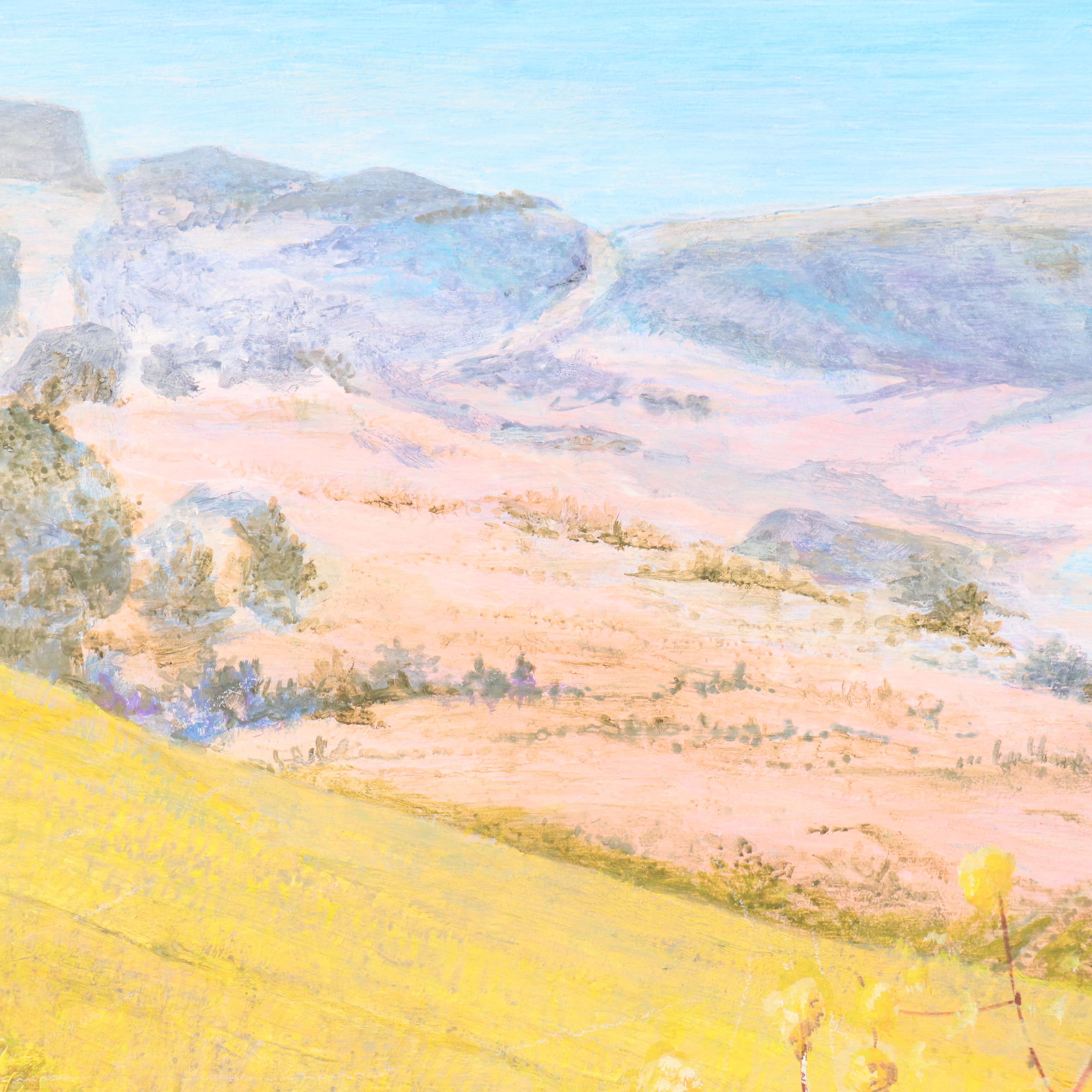 Oil Painting with Southwestern Coastline, Late 20th Century