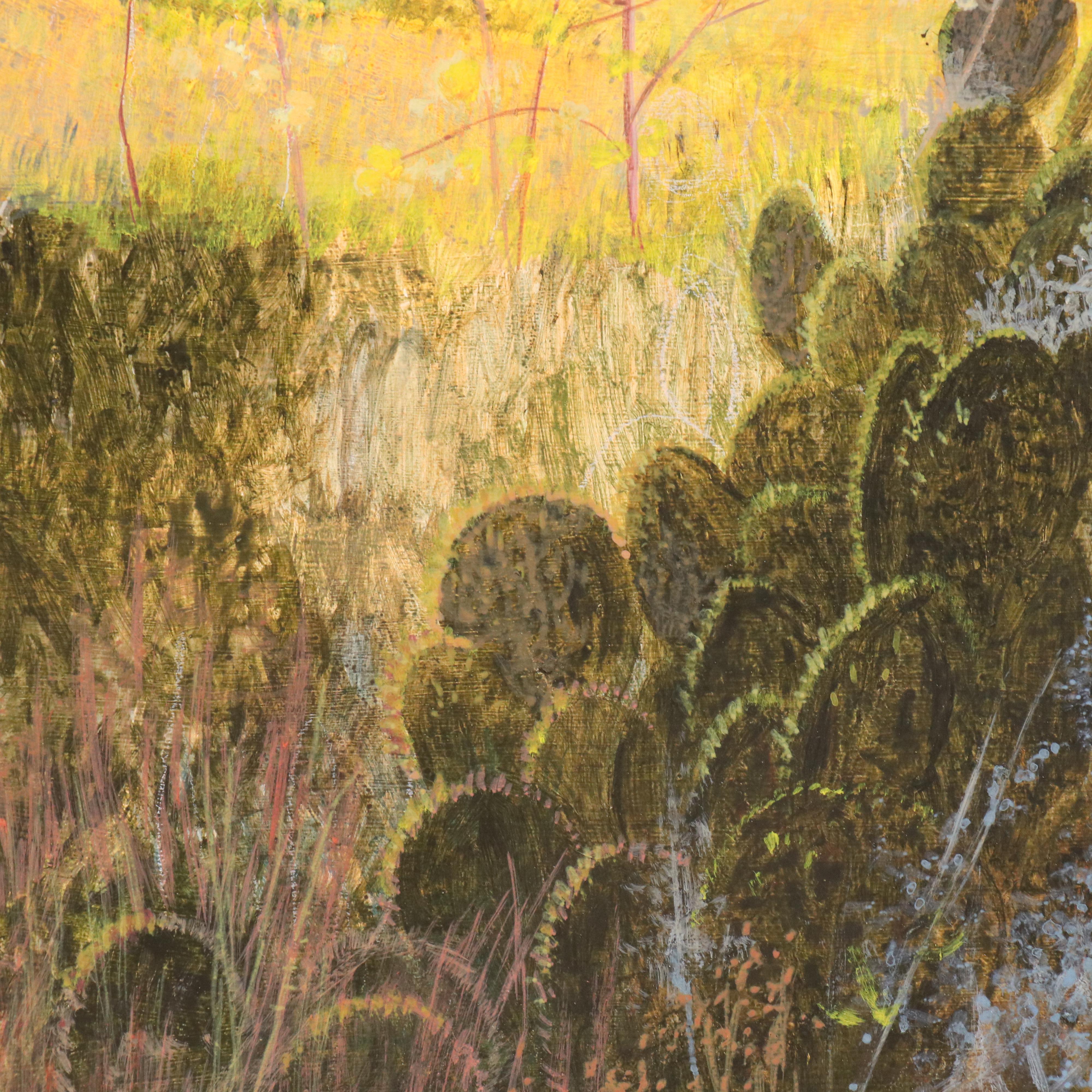 Oil Painting with Southwestern Coastline, Late 20th Century